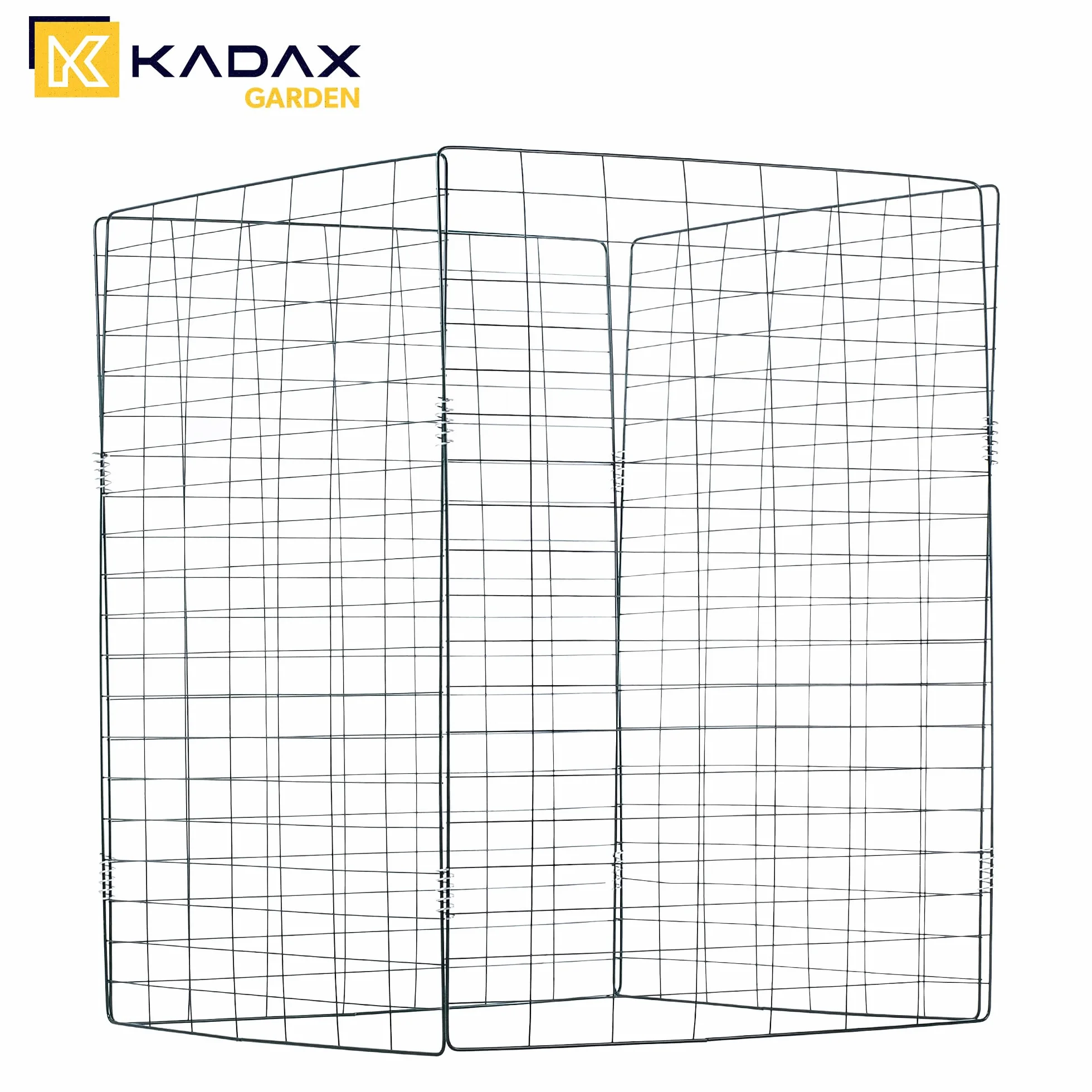 KADAX Kompostownik z siatki metalowej 70x90cm Dobra wentylacja i stabilność, odporny na warunki pogodowe, szybkie kompostowanie liści oraz skoszonej trawy