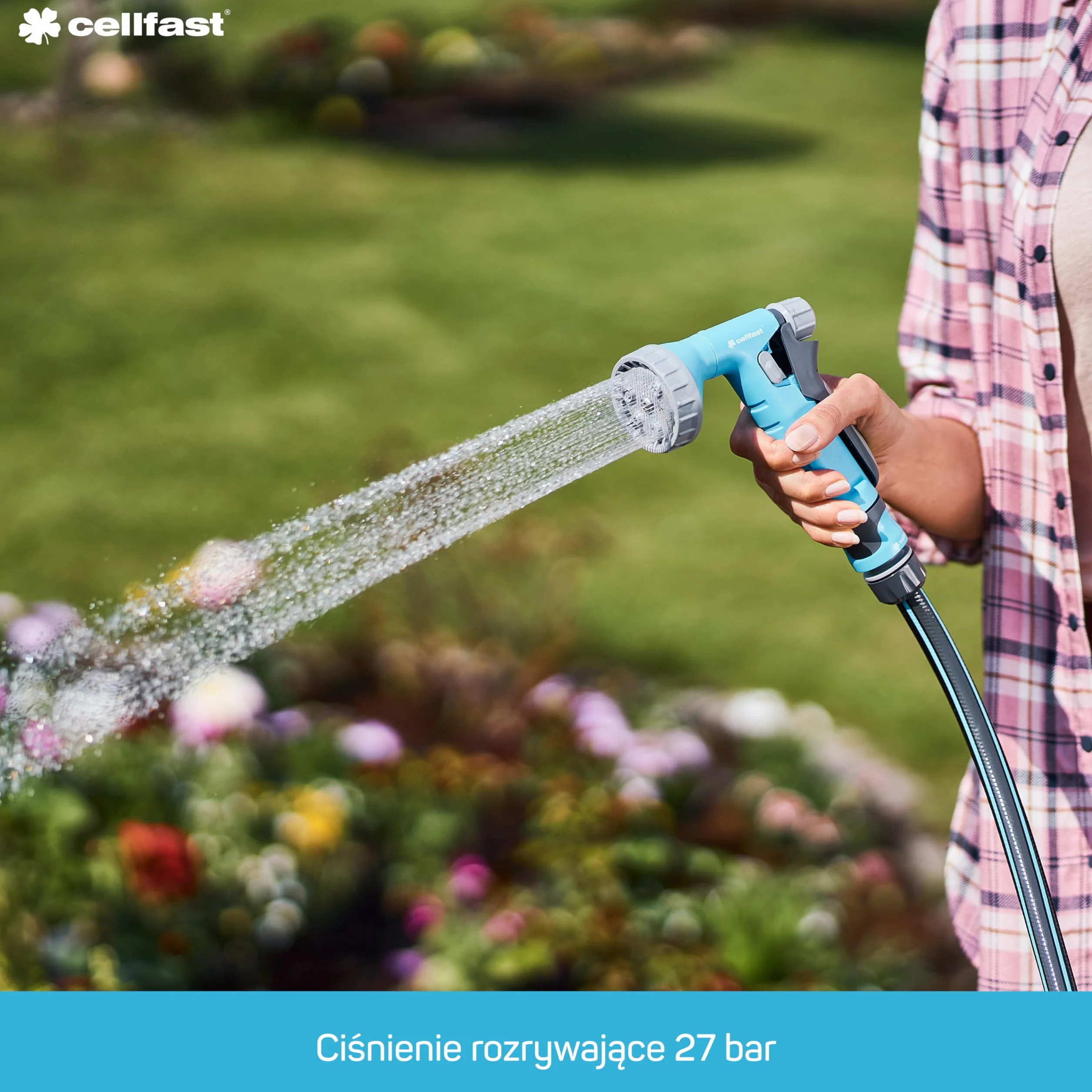 Cellfast Wąż Ogrodowy CellPro 4-Warstwowy Oplot Krzyżowy Odporny na UV 27 Bar 1/2 20m