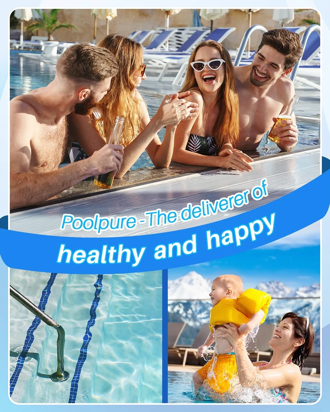 POOLPURE Zamiennik filtra do wanny z hydromasażem Unicel C-8465 Pleatco PWK65 Filbur FC-2390 Filtr Spa