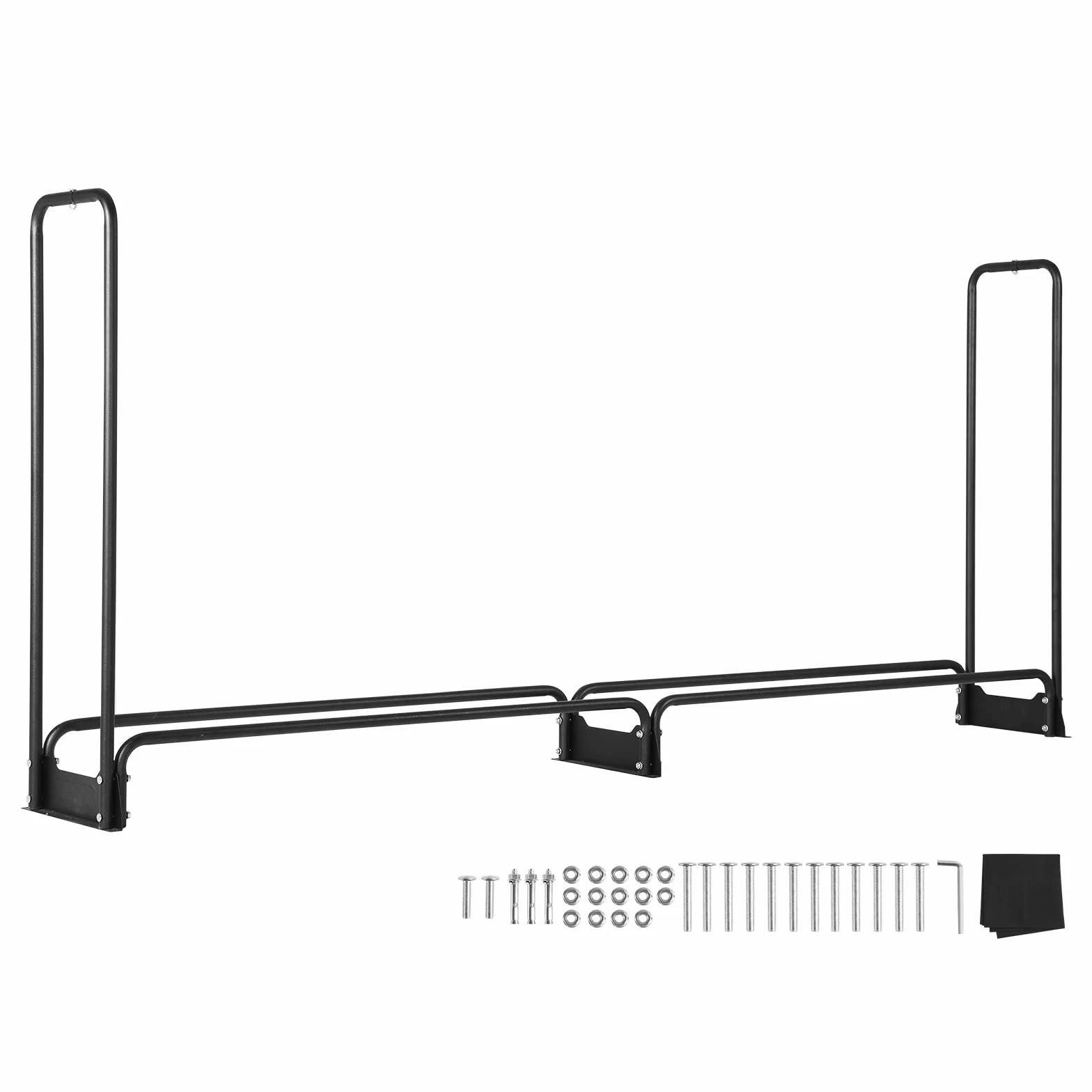 VEVOR Stojak na drewno opałowe 259 x 36 x 117 cm wodoodporny pokrywą 600D Oxford