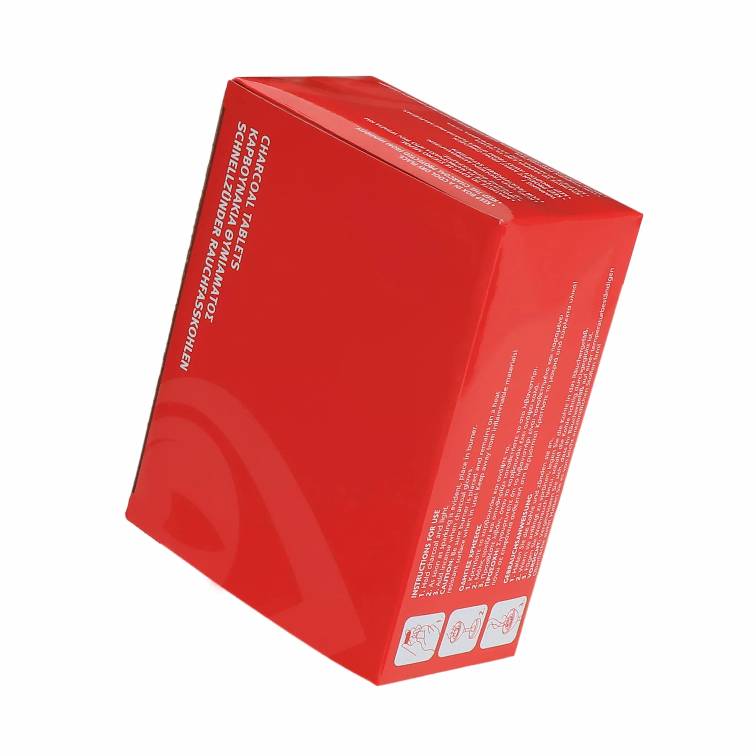 NKlaus Węgiel do wędzenia, 10 rolek, Ø 33 mm, 100 tabletek węglowych, szybko zapalający się węgiel naturalny, węgiel samozapłonowy, do sziszy z Grecji 1115