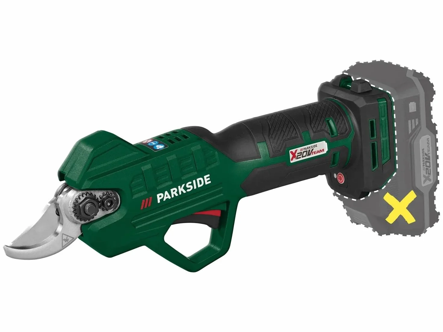 Parkside PAAS 20-Li Akumulatorowe nożyce do żywopłotu bez akumulatora/ładowarki, kompatybilne ze wszystkimi urządzeniami z serii X20V Team