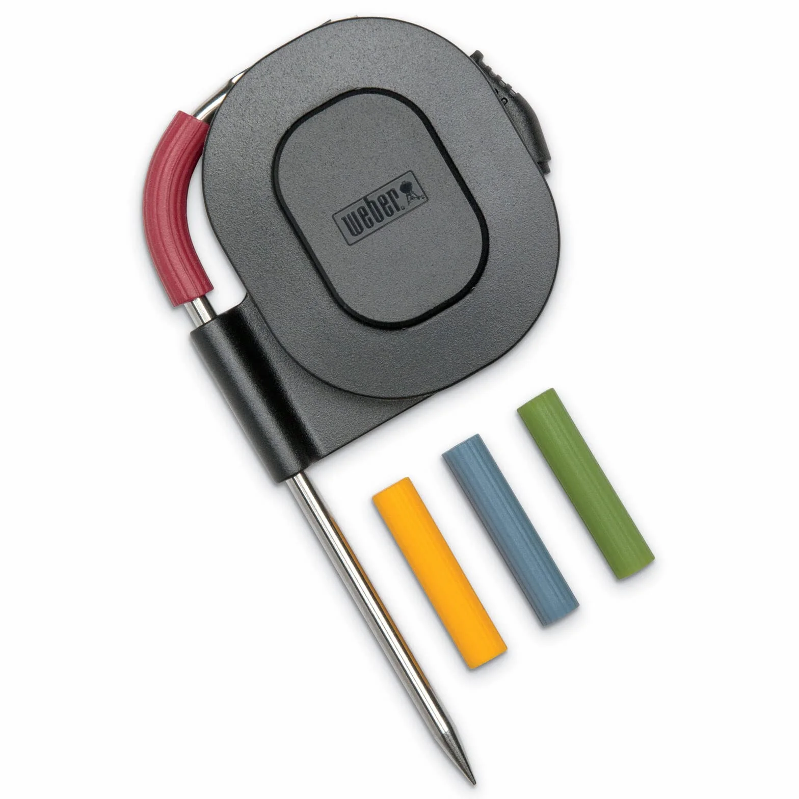 Weber iGrill / Connect Smart Grilling Hub Sonda do mięsa na grilla, do 300°C, do monitorowania temperatury mięsa lub ryby, 1 sztuka - Srebrny (7212)
