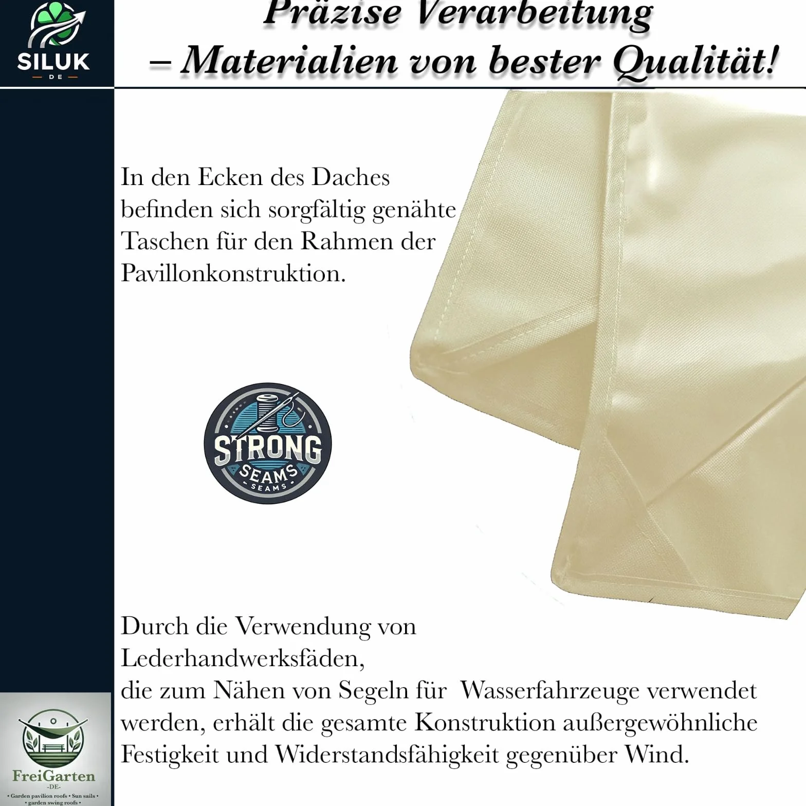 Dach zapasowy do pawilonu, 3 x 3 m, piaskowy, antyczny, wodoszczelny, materiał: Panama PCV Soft 370 g/m², bardzo mocny, model 3 (beżowy)