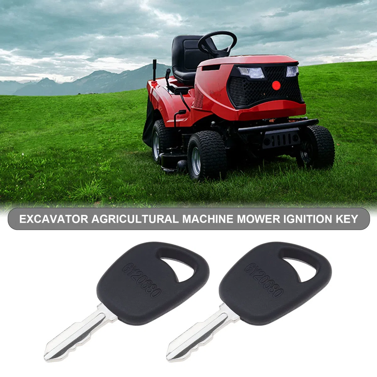 2 szt. klucze zapłonowe GY20680 AM123426 AM131946 kompatybilne z kosiarką Husqvarna kompatybilna z ciągnikiem John Deere kompatybilne z kosiarką Kohler