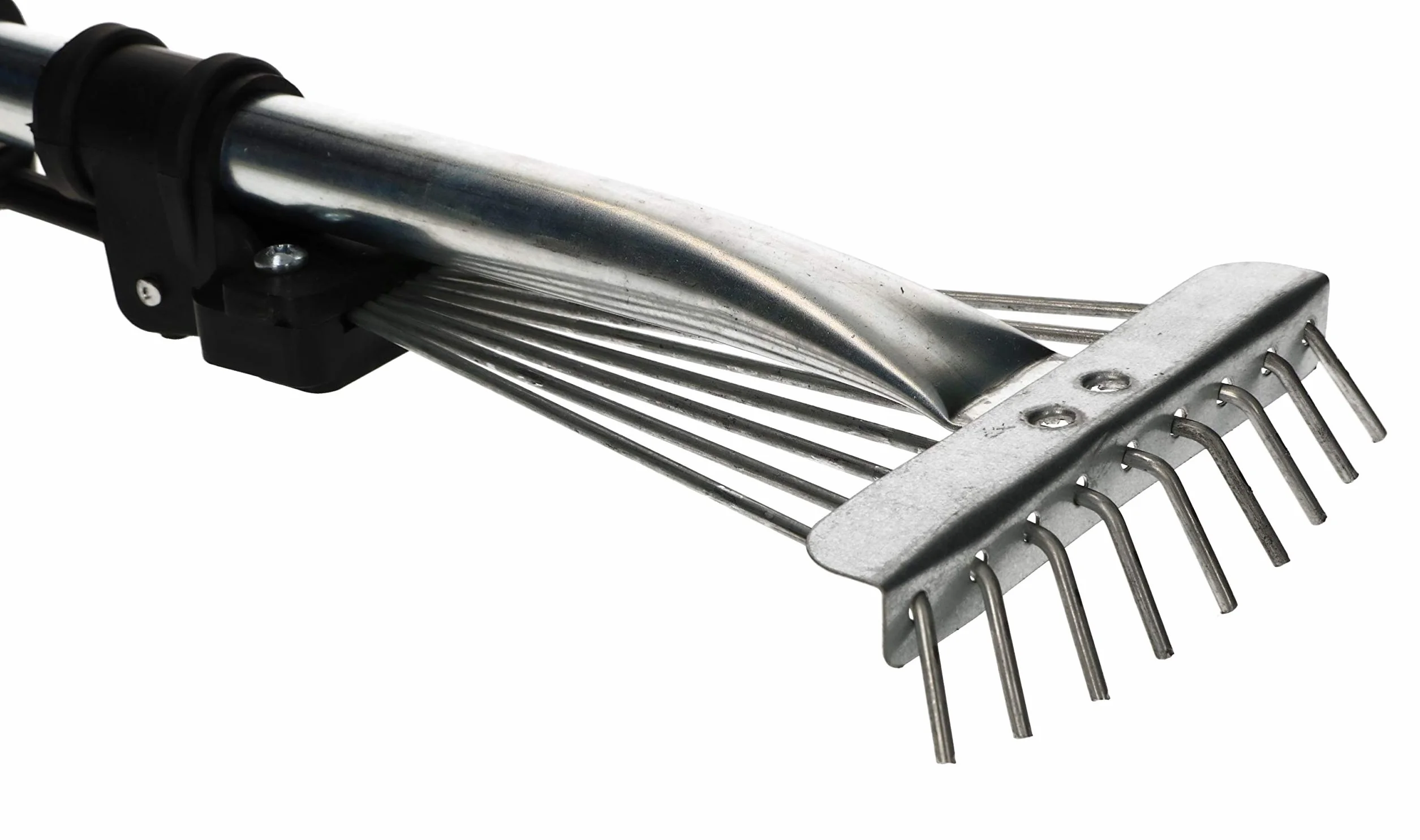 KOTARBAU Grabki Wachlarzowe Regulowane 20 cm 9 Zębów Metalowe Aluminiowy Trzonek Teleskopowy