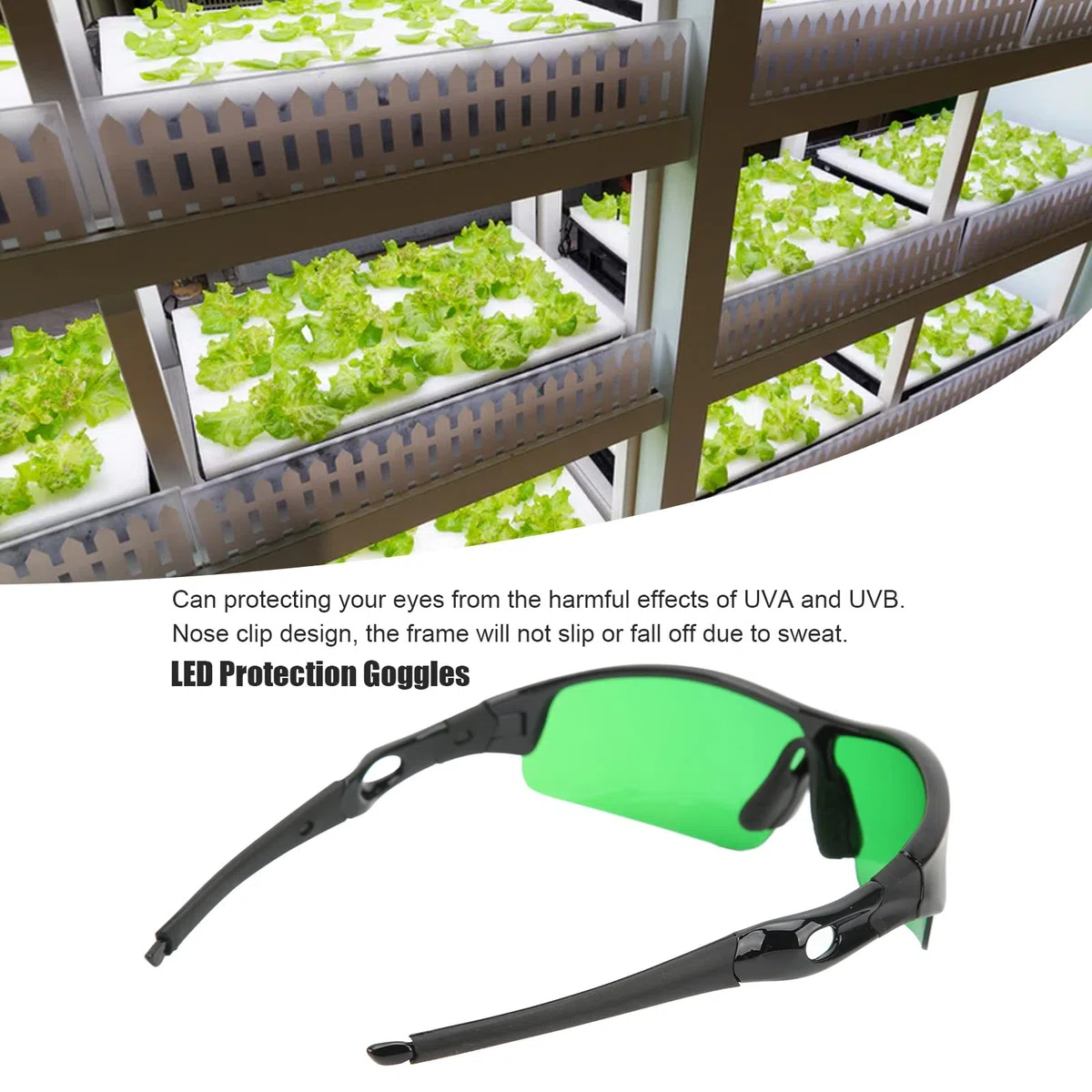 Ausla Grow Room okulary HPS Lighting, ochrona przed promieniowaniem UV, ochrona przed promieniowaniem UV, do roślin pokojowych