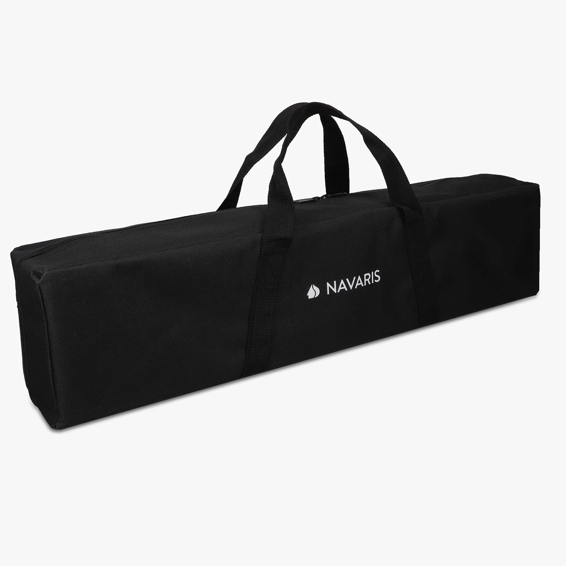 Navaris Bambusowy stół kempingowy, składany, obciążenie do 30 kg, do użytku na świeżym powietrzu, na kemping, wędkowanie, stół aluminiowy, składany, z regulacją wysokości