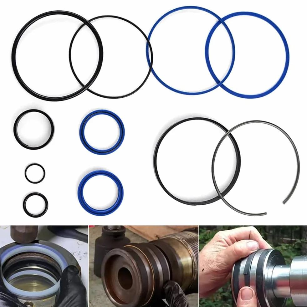Zestaw uszczelek hydraulicznych do łuparki do drewna, do otworu 4,0 x 1,75 cylindra prętowego, zestaw do konwersji cylindra hydraulicznego