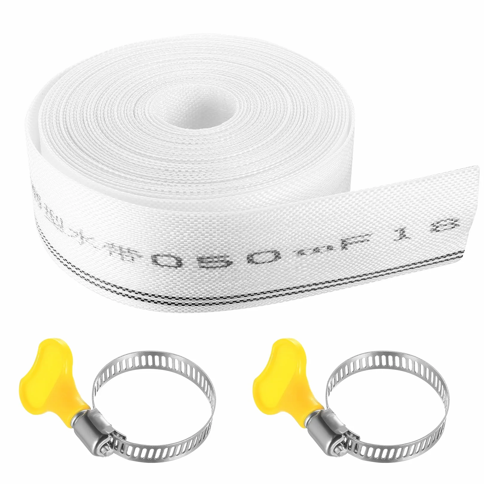 Wąż do pompy wodnej 32 mm x 10 m płaski z tkaniny do pomp głębinowych