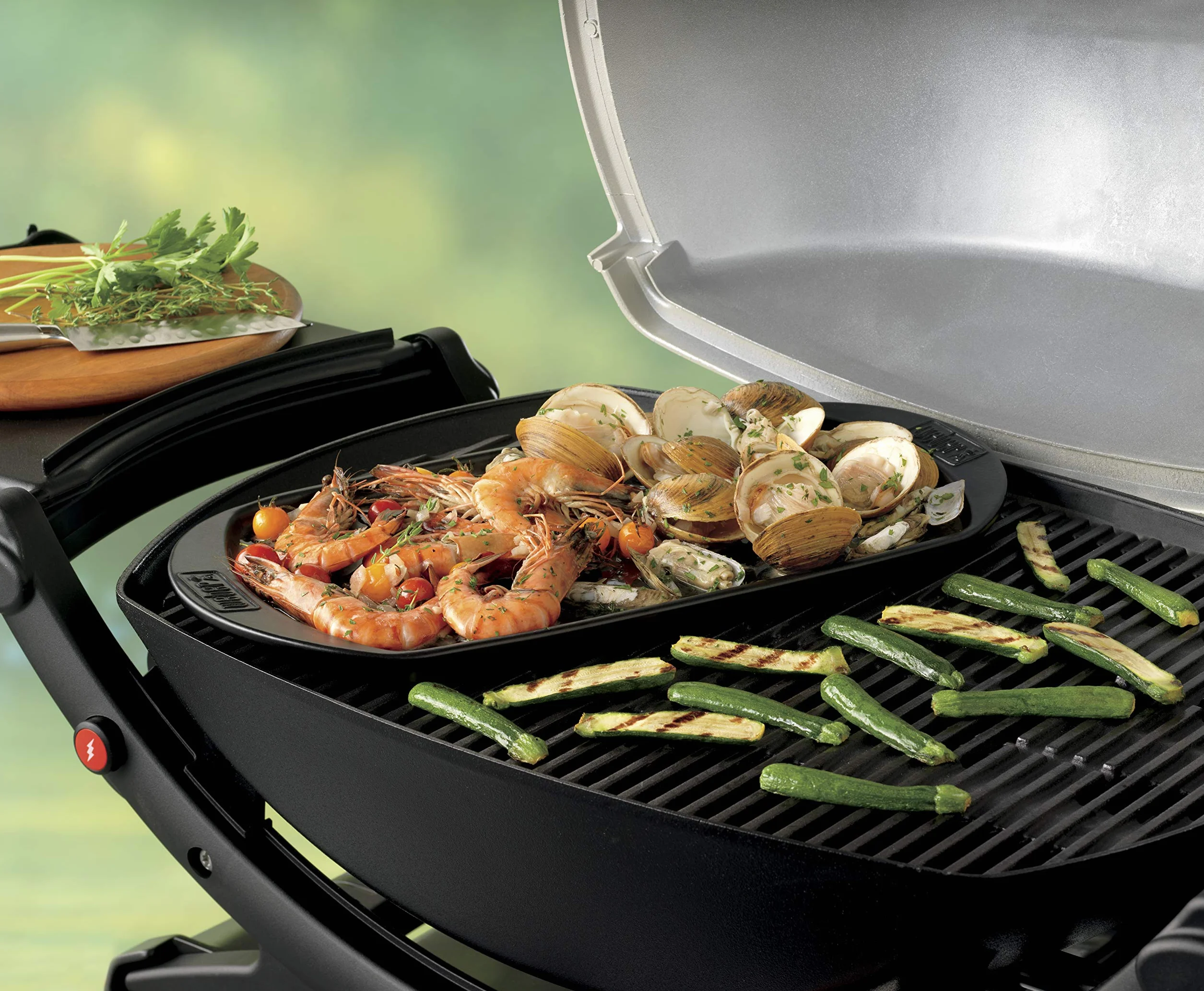 Weber Ceramiczna płyta grillowa Plancha Mała 40x22 cm Patelnia BBQ z ceramiczną powłoką nieprzywierającą Czarna