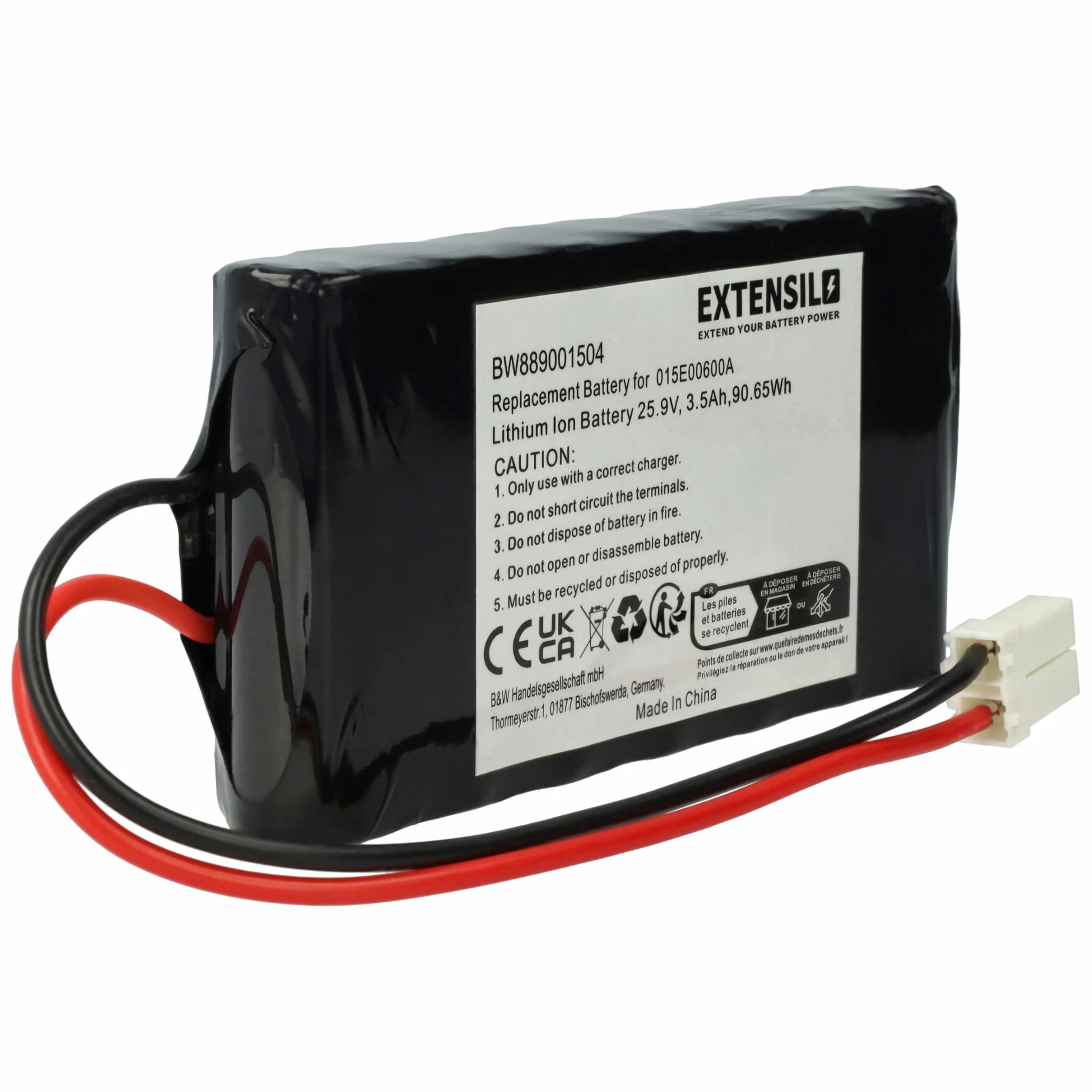 vhbw Akumulator zamienny do kosiarki 3500 mAh 25,9 V litowo-jonowy
