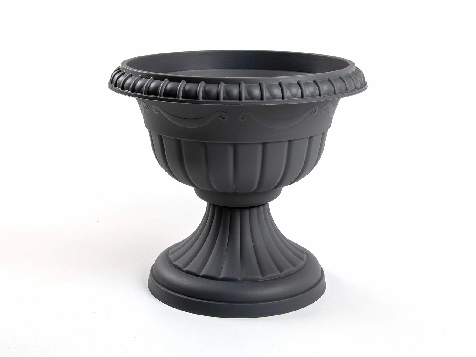Formplastic Doniczka na rośliny, amfora, donica na rośliny, wrzeciono, antracytowa, szara, wys. 45 cm, RG