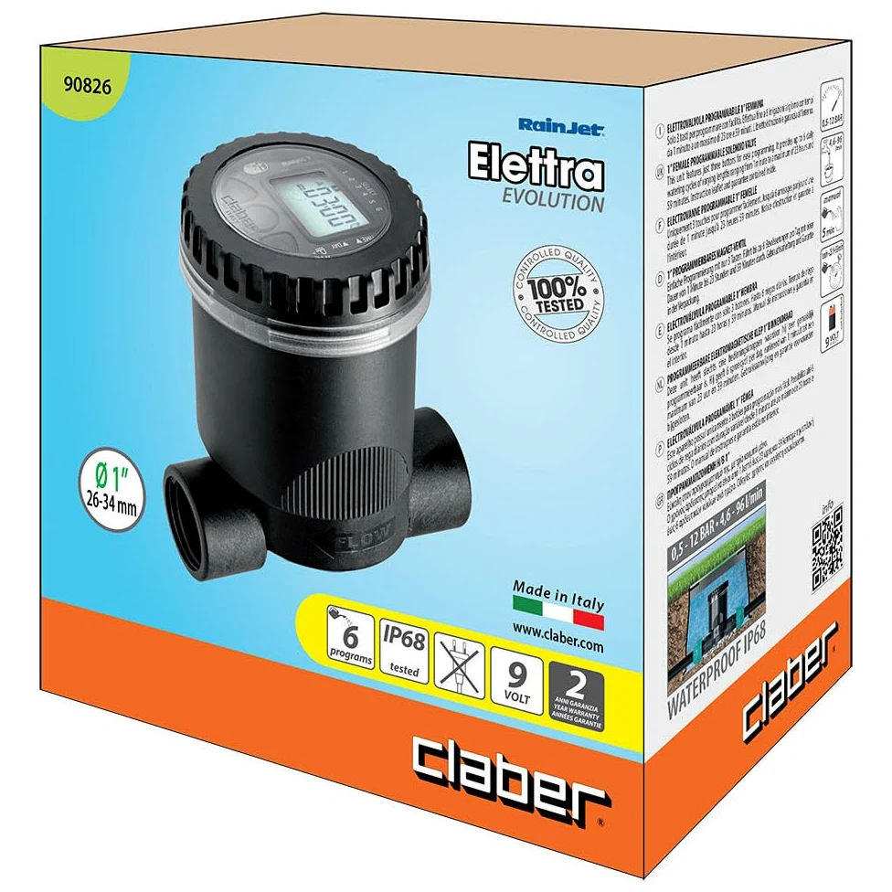 CLABER D90826000 - Programble Electrovulvula 1 "Blister żeński