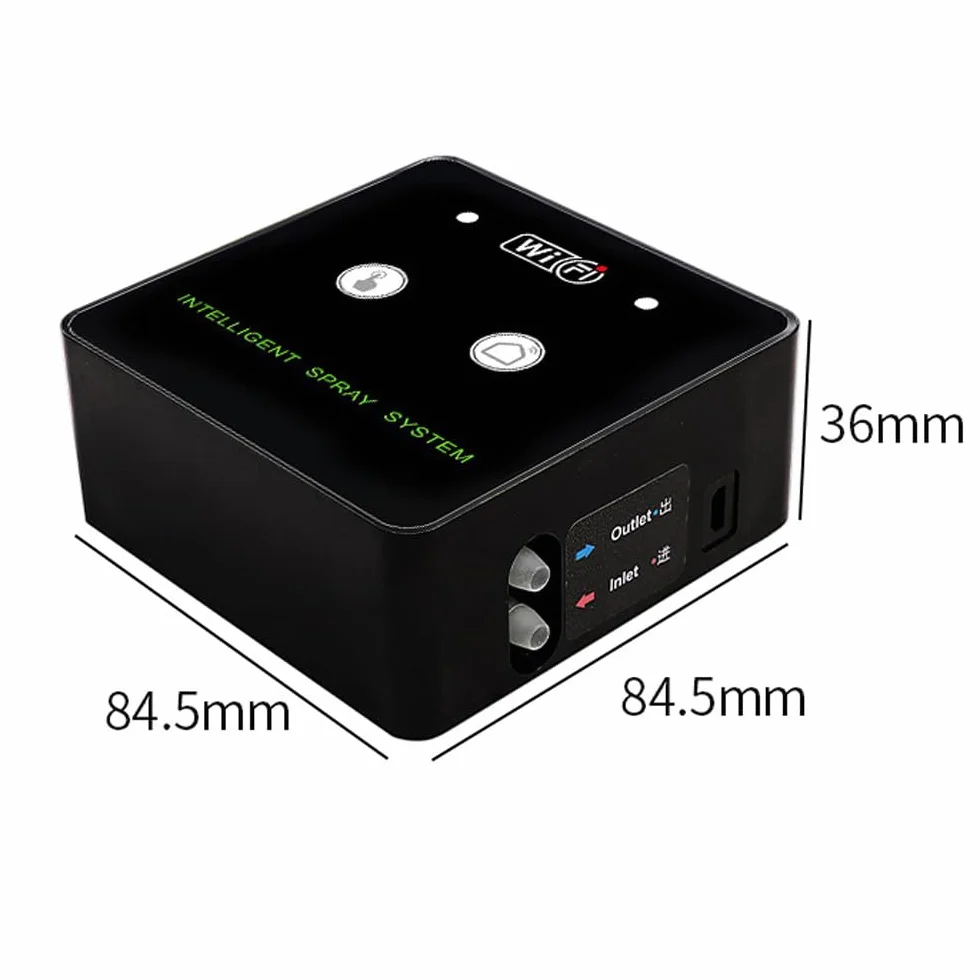 Inteligentny System Nawadniania Terrarium, Dysze Sprayowe 360 ​​° Regulowane Czasowe Kontrolowane Przez Czas Telefon Komórkowy Zdalny Terrarium, dla Zakładu Gadów (wielobarwność)