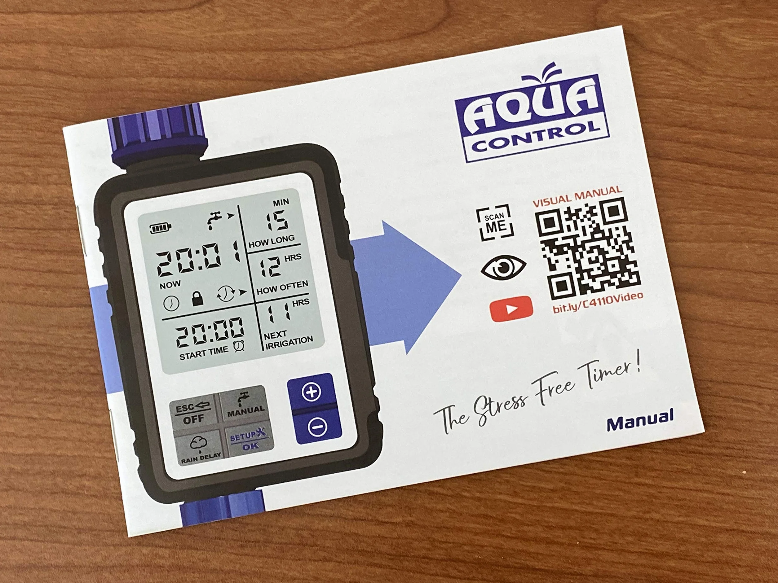 Aqua Control C4110 Cyfrowe nawadnianie z wyświetlaczem panoramicznym Bardzo łatwe programowanie Full Vision 2. Zobacz wszystkie informacje o programowaniu.