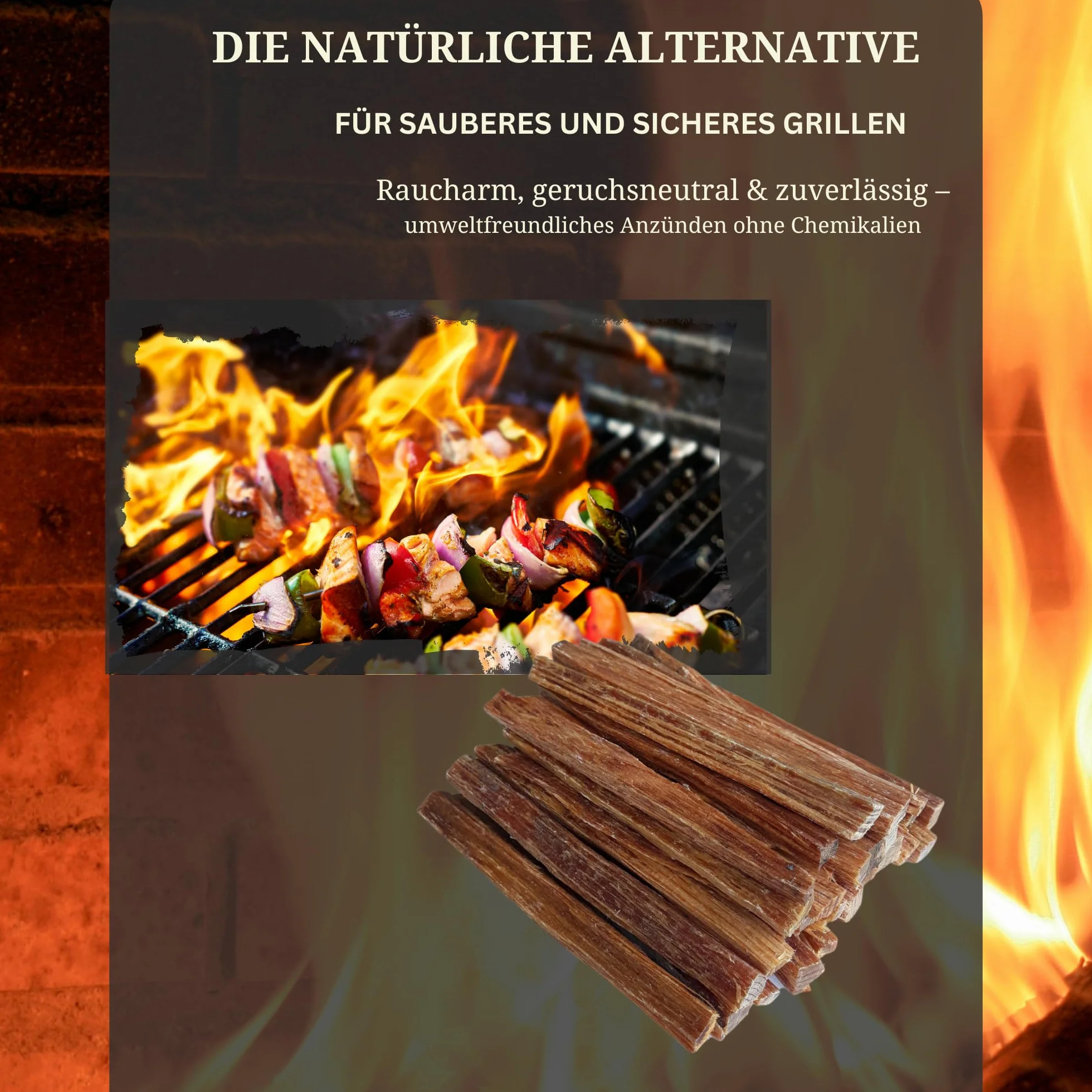 1 kg wiórów kienowych – naturalna podpałka do kominka, rozpałka do grilla i na zewnątrz, w 100% wolna od substancji chemicznych, na kemping, survival i kominek