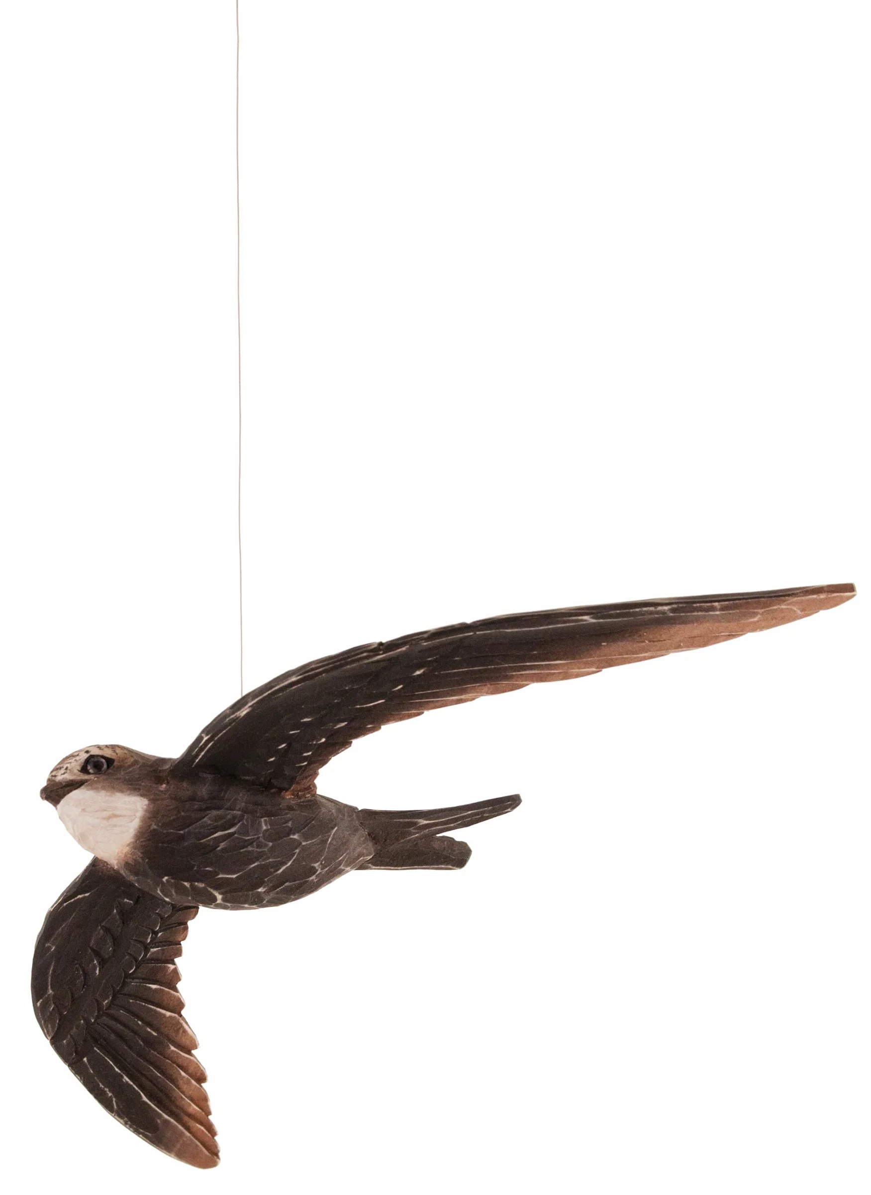 WILDLIFEGARDEN Wildlife Garden WG422 DecoBird Jerzyk murarski, ręcznie rzeźbiony, dekoracyjny ptak z drewna - latające ptaki