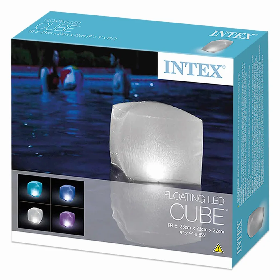 Intex Lampa do pływania LED, okrągła, 23 x 22 cm (28693) kostka 0.400000000000000036x16x13,8 cm kolorowa