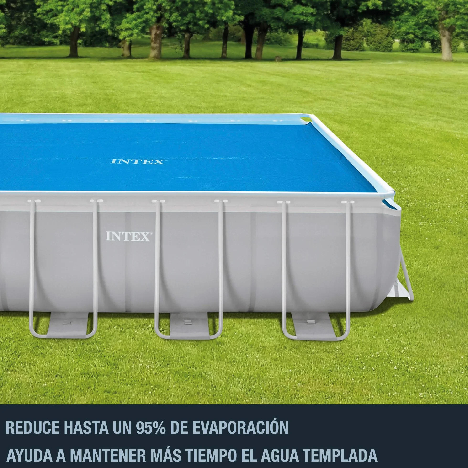 Intex Plandeka solarna do Ultra Frame prostokątna 488 x 244 cm grubość 160 mikronów Niebieska
