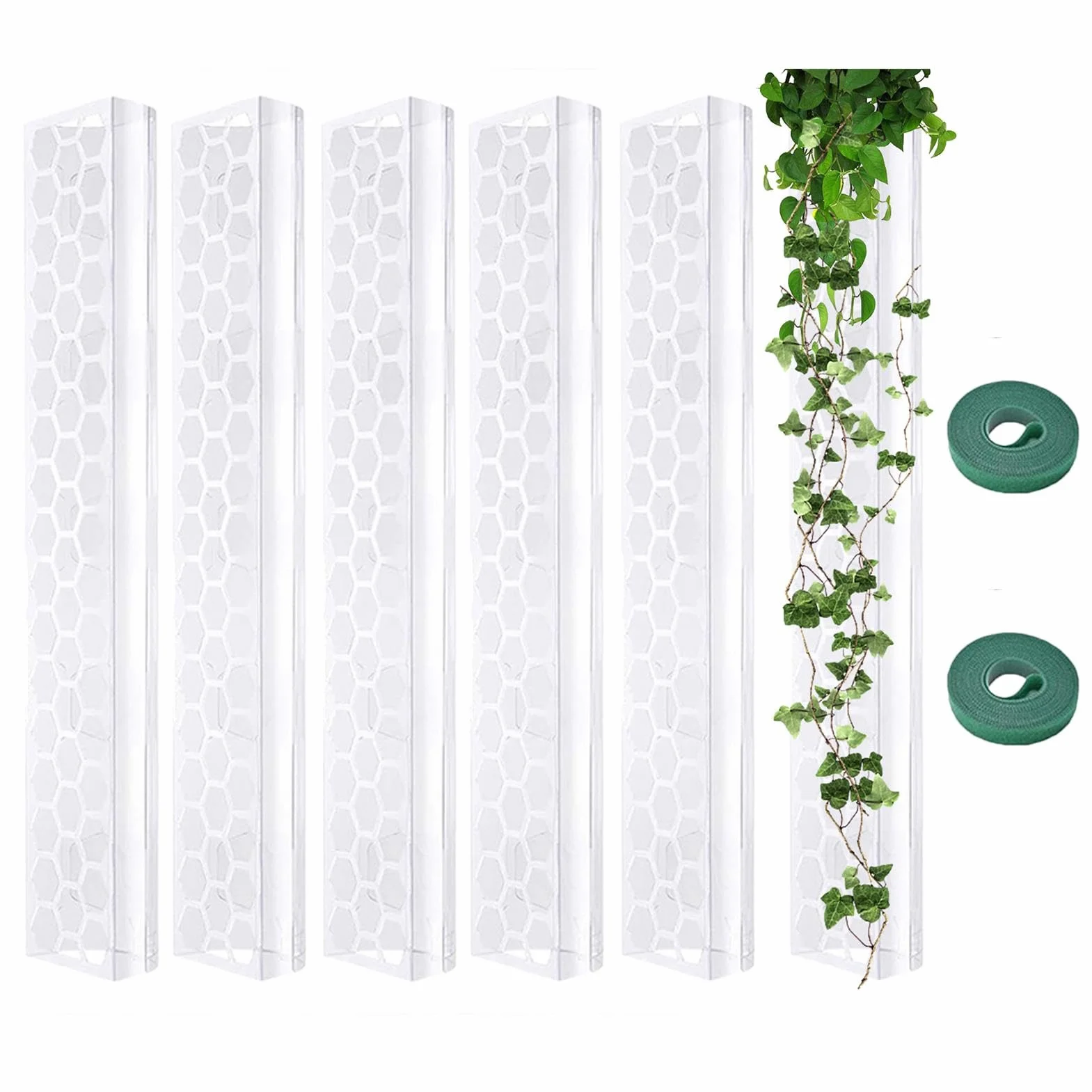 Podpórka do mchu, drążek wspinaczkowy Monstera, palik do mchu, kij podtrzymujący rośliny, 48 cm drążki do układania w stos do roślin pnących monstera, przezroczysty mch do pnącza monstera