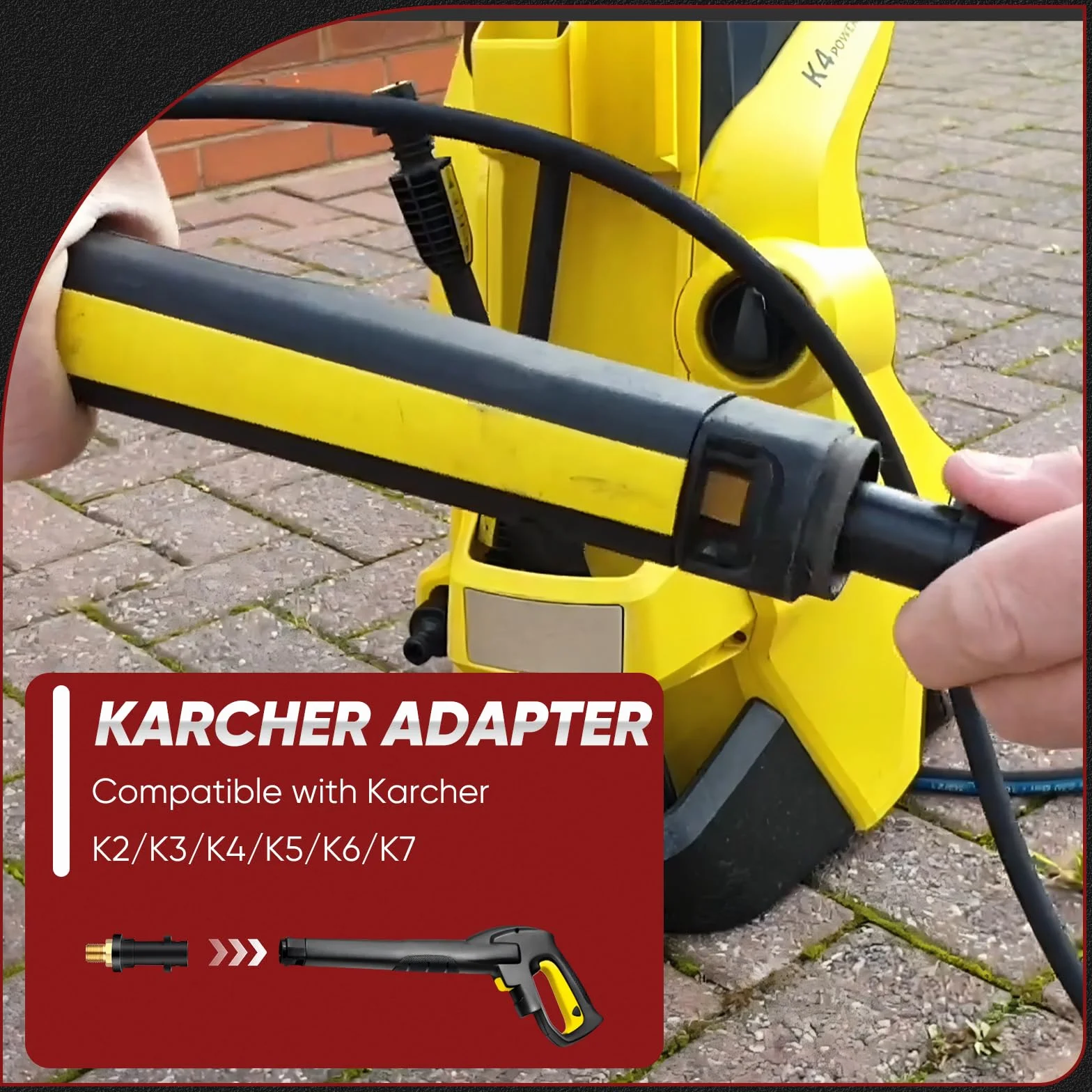 Wężyk do Czyszczenia Rur 30 m 400 Bar 5800 PSI Kompatybilny z Karcher K2 K3 K4 K5 K6 K7