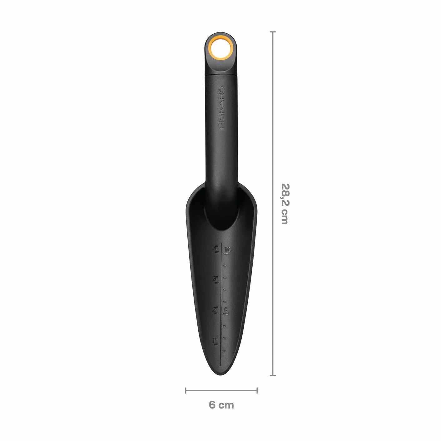 Fiskars Zestaw narzędzi ogrodniczych, 3-częściowy, grabie do kwiatów, łopatka do kwiatów i łopatka do sadzenia, tworzywo sztuczne FiberComp z włóknem szklanym, 65% z recyklingu, czarny/pomarańczowy