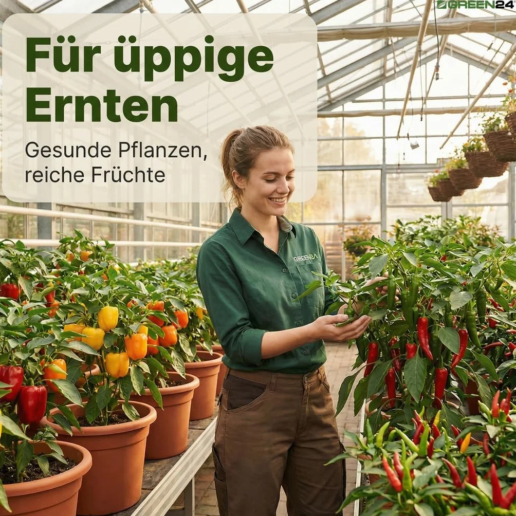 GREEN24 Nawóz do Pomidorów, Papryki i Chilli, Płynny Premium z Profesjonalnej Linii