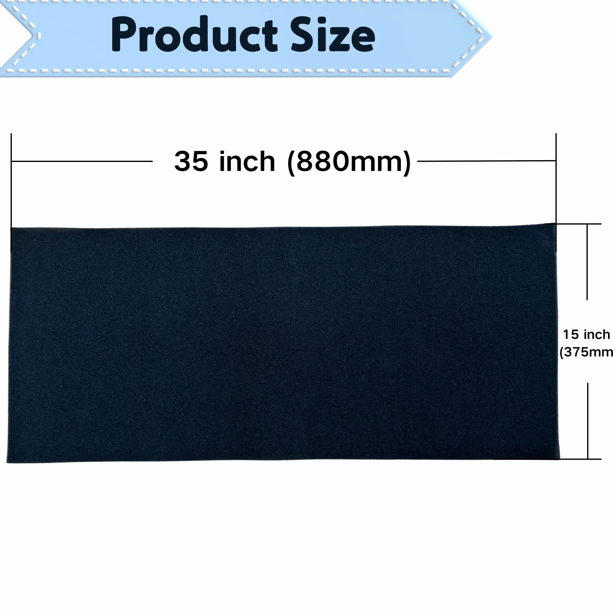Pianka do filtra powietrza 50 PPI 38 x 90 cm grubość 6 mm dopasowana do skuterów, motocykli, quadów, kosiarek, airboxów, filtracji, oczyszczania powietrza