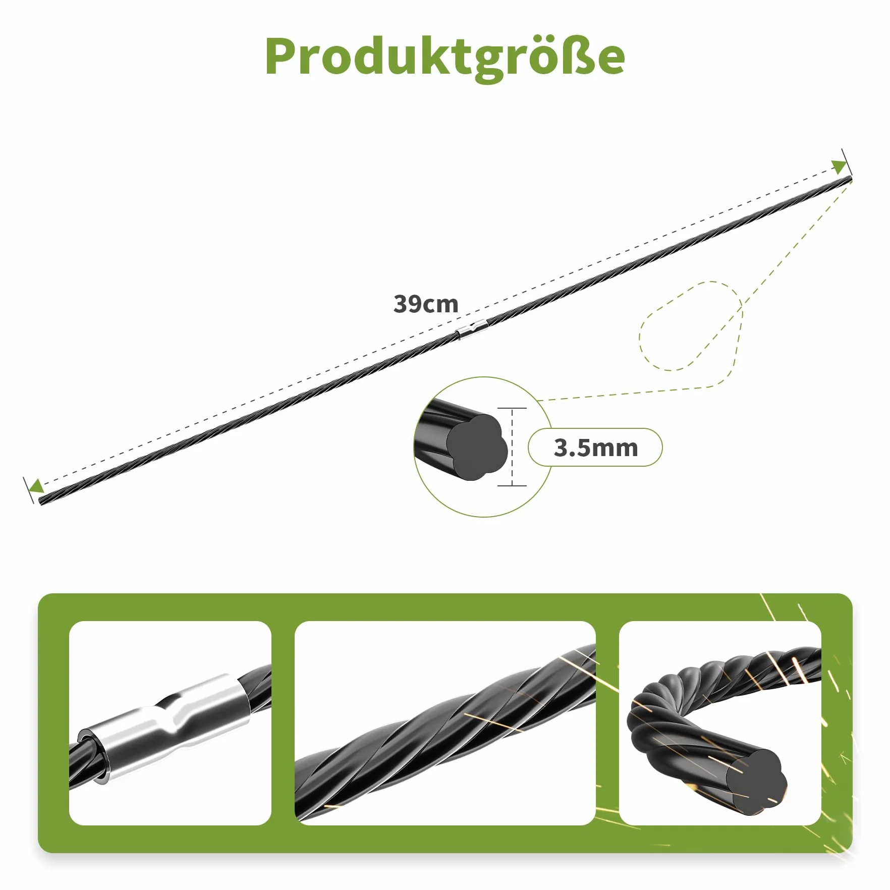 Forever Speed 28 sztuk F016800431 żyłka do podkaszarki Bosch AFS 23-37, bardzo mocna żyłka tnąca, zapasowa żyłka do podkaszarki, 39 cm x 3,5 mm
