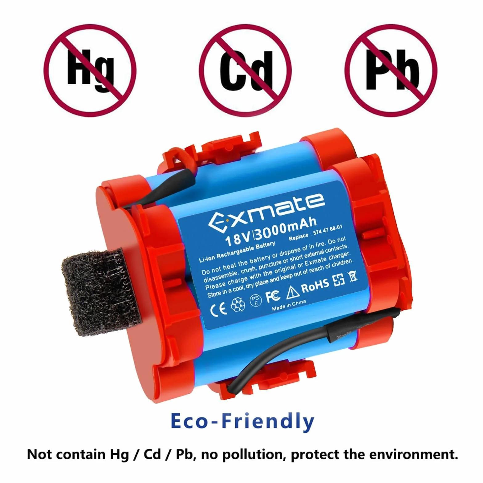 Exmate 18 V 3.0 Ah 574 47 68-01/02/03 586 57 62-02 akumulator litowo-jonowy do Gardena R38Li R40Li R45Li R50Li R70Li R70Li, Flymo 1200R, Husqvarna Automower 105, 305 308 308 8X