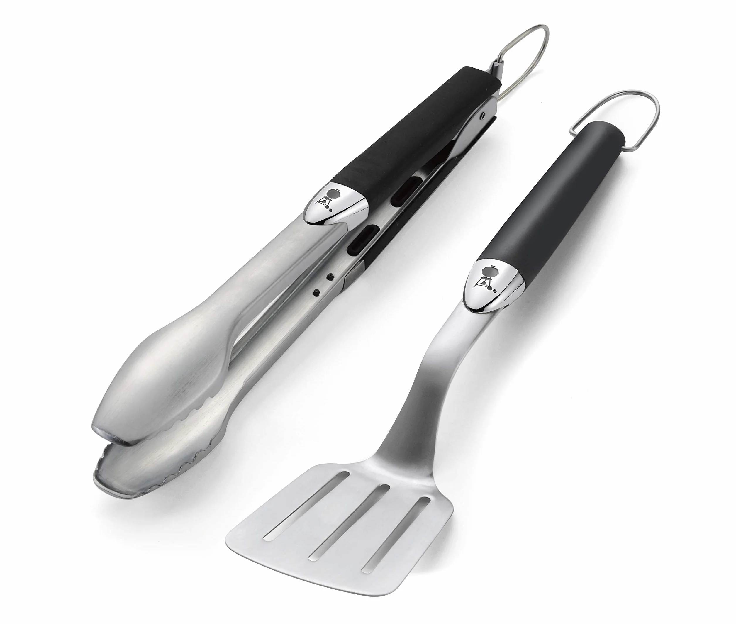 Weber Zestaw Narzędzi do Grillowania Stal Nierdzewna 2-częściowy Szczypce 38cm Łopatka 35cm Srebrny
