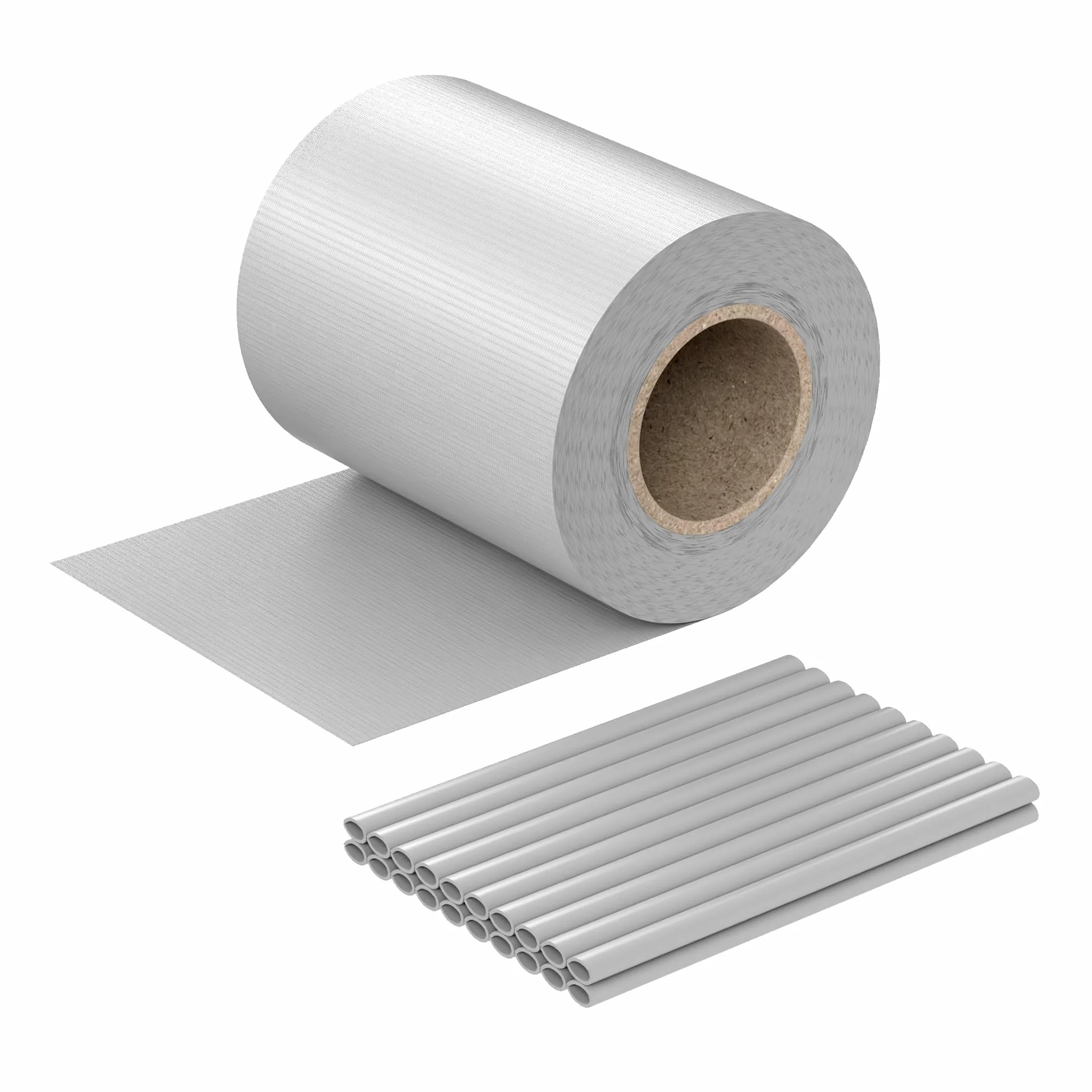 Taśma ogrodowa PCV 35mx19cm 450g/m² szara z klipsami osłona na ogrodzenie