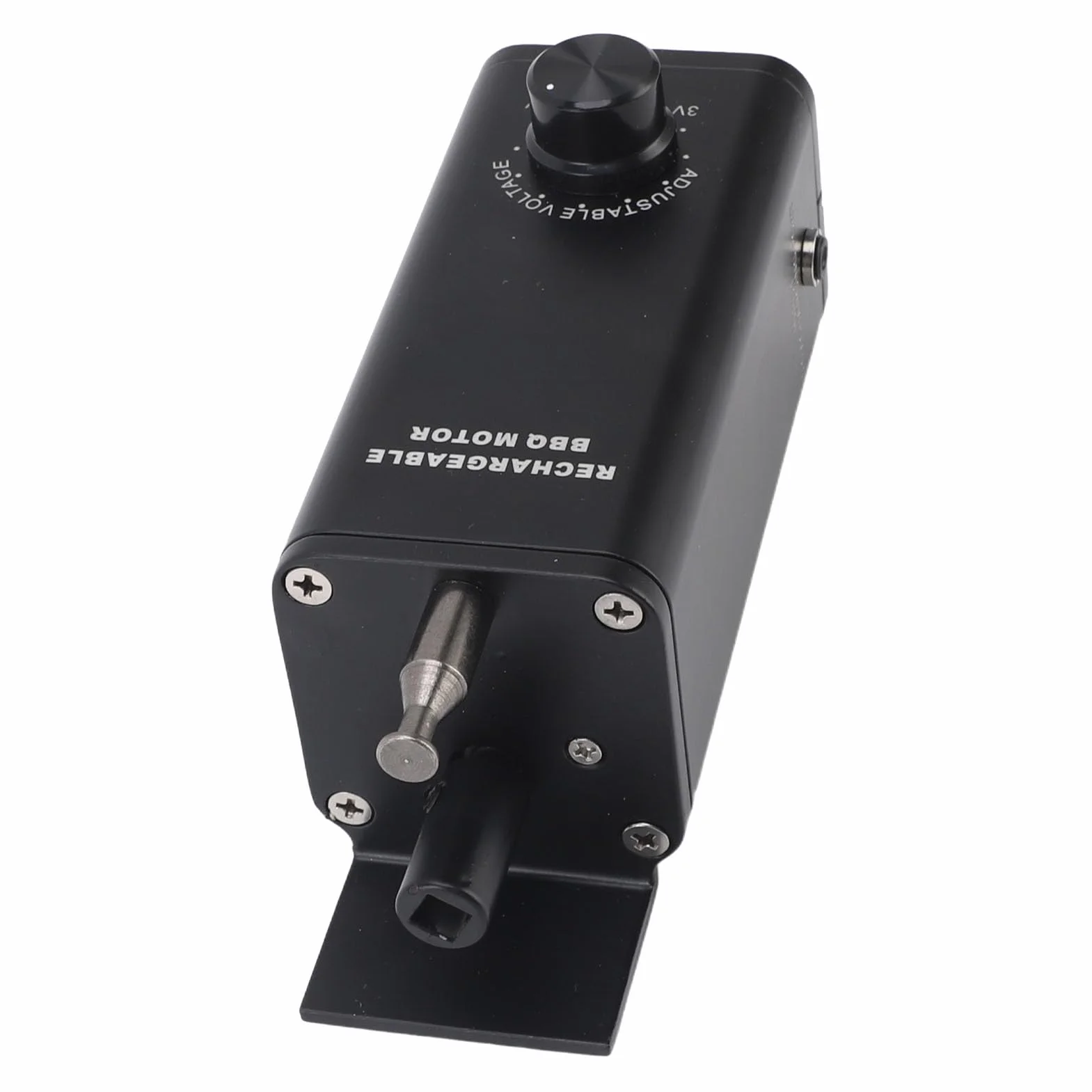 Silnik Rożna do Grilla ze Stopu Aluminium, Regulowany Akumulator Uniwersalny do Grilla o Mocy 10 W, 3 do 12 V, Elektryczny Zamienny Silnik do Rożna, Silnik do Grilla Elektrycznego