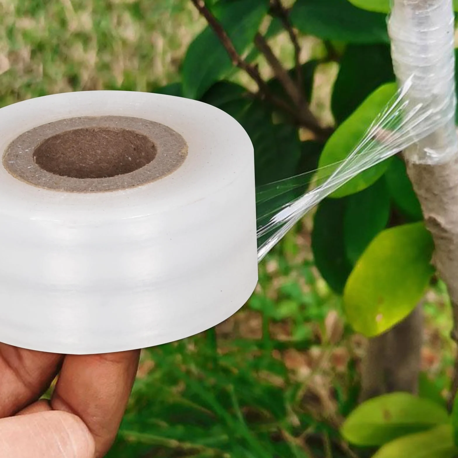 4 rolki 100 mx3 cm taśma do szczepienia, przezroczysta elastyczna samoprzylepna taśma do uprawy roślin przeszczep, żłobki owocowe szczepienie filmy, biodegradowalne przedłużane szczepienie taśma