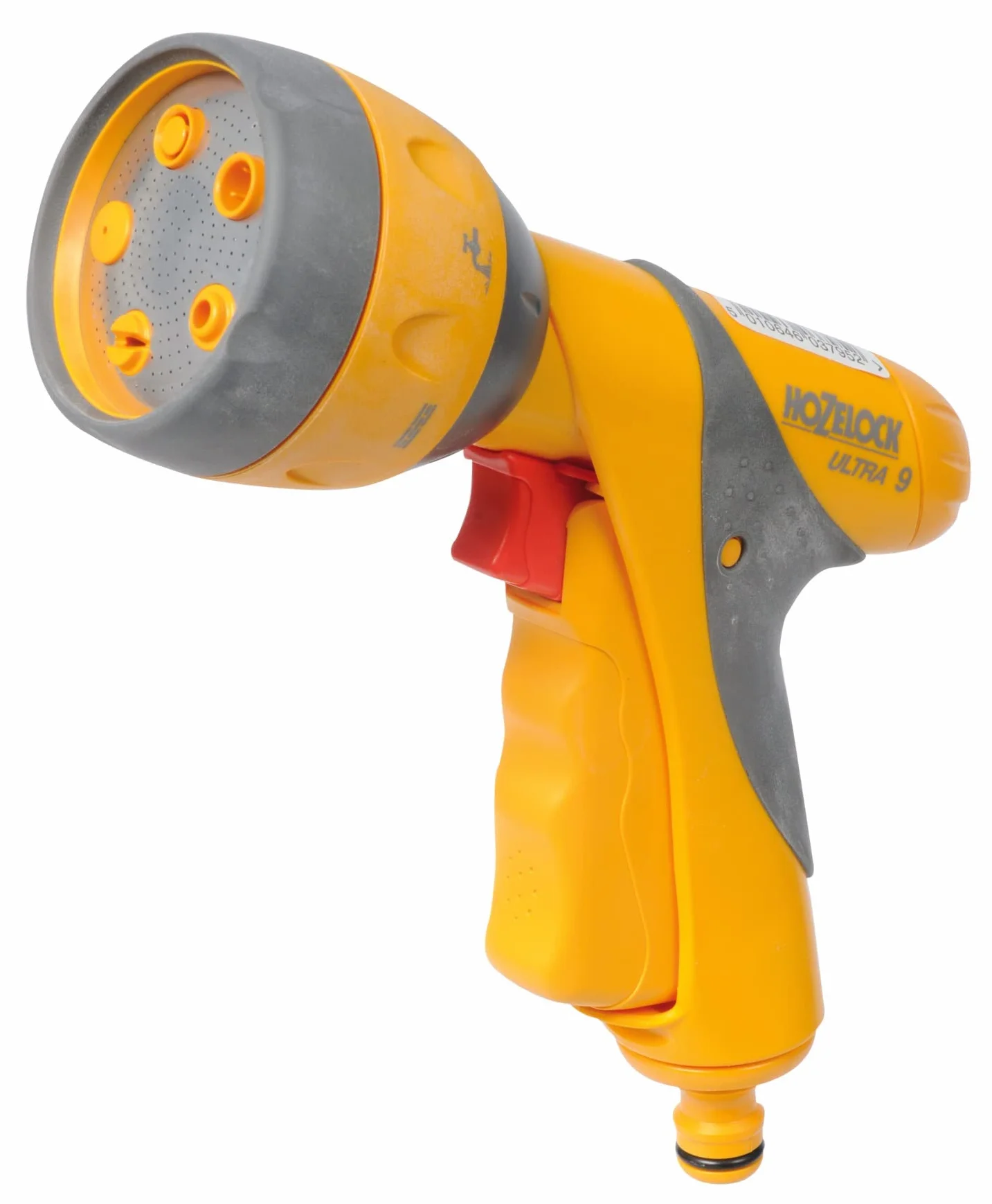 HOZELOCK - Pistolet nawadniający z wieloma strumieniami Plus: idealny do codziennego i intensywnego użytkowania, wielofunkcyjny, ergonomiczny, wygodny, z blokadą i regulacją przepływu, 6 strumieni