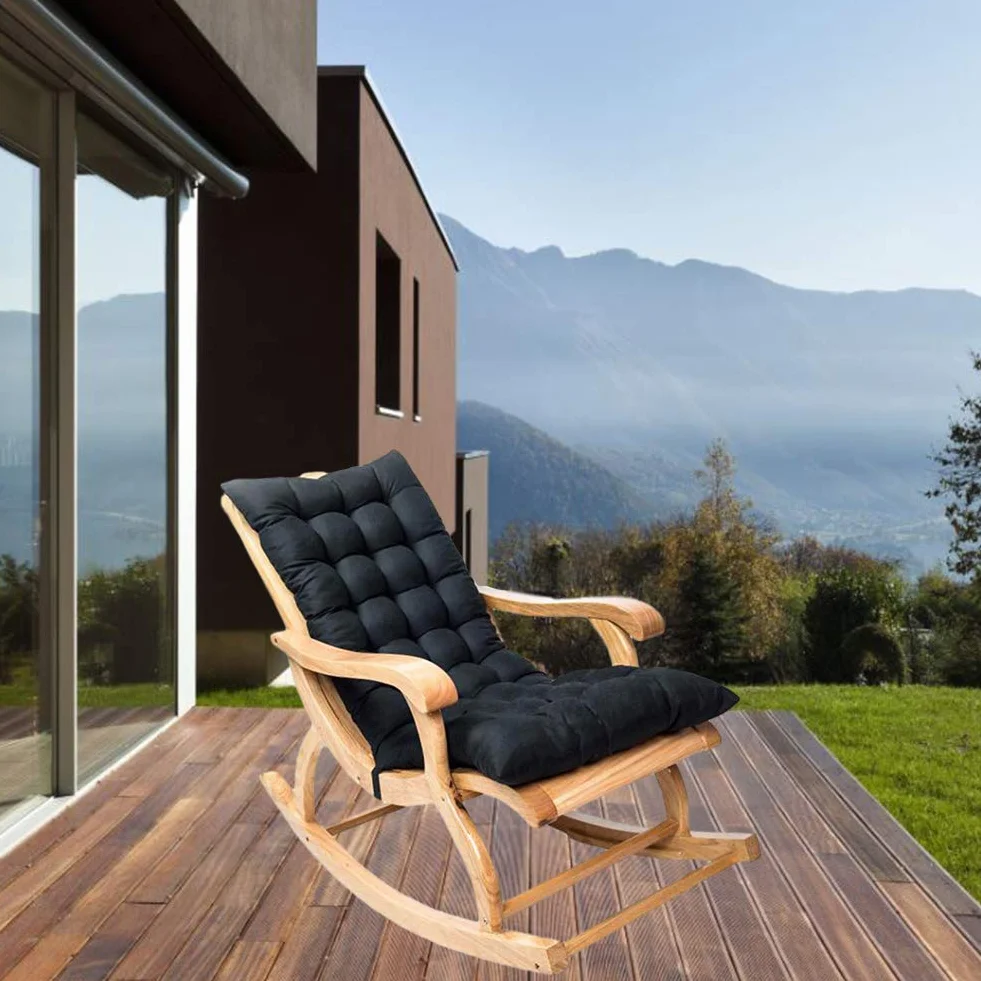basku Garden Lounge Poduszki, Poduszki Sun Outdoor Garden Poduszka Krzesło Lounge Poduszka Poduszka Na Leżaku Z Pasami (120 * 50 * 12 cm)