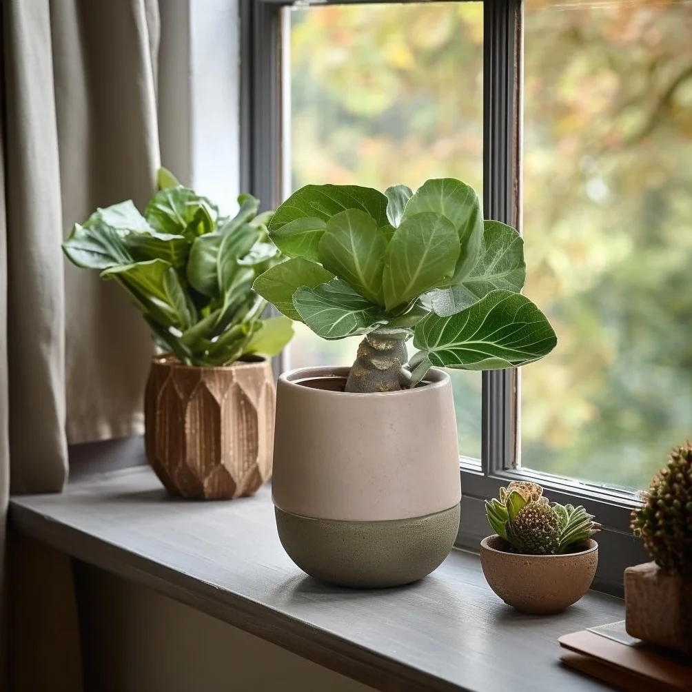 Brighamia Insignis Palma Hawajska Zestaw 2 sztuk Doniczka 12cm Wysokość 25-35cm