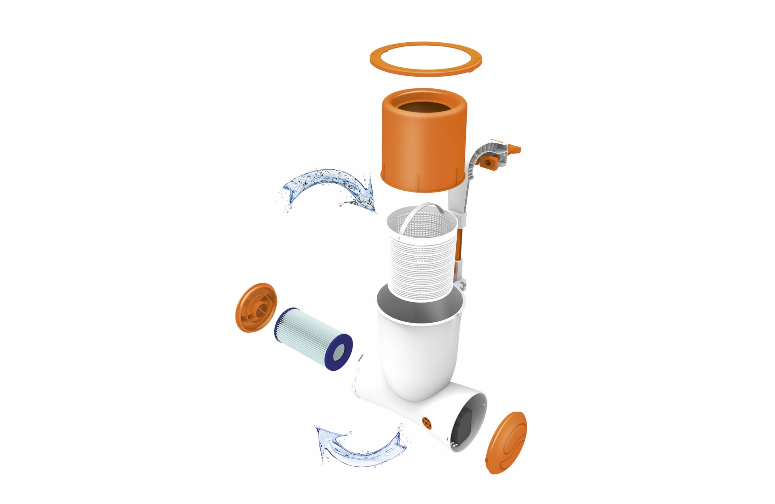 Bestway Skimatic 2 w 1 skimmer do zawieszenia/pompa filtrująca 2,574 l/h, 48 W