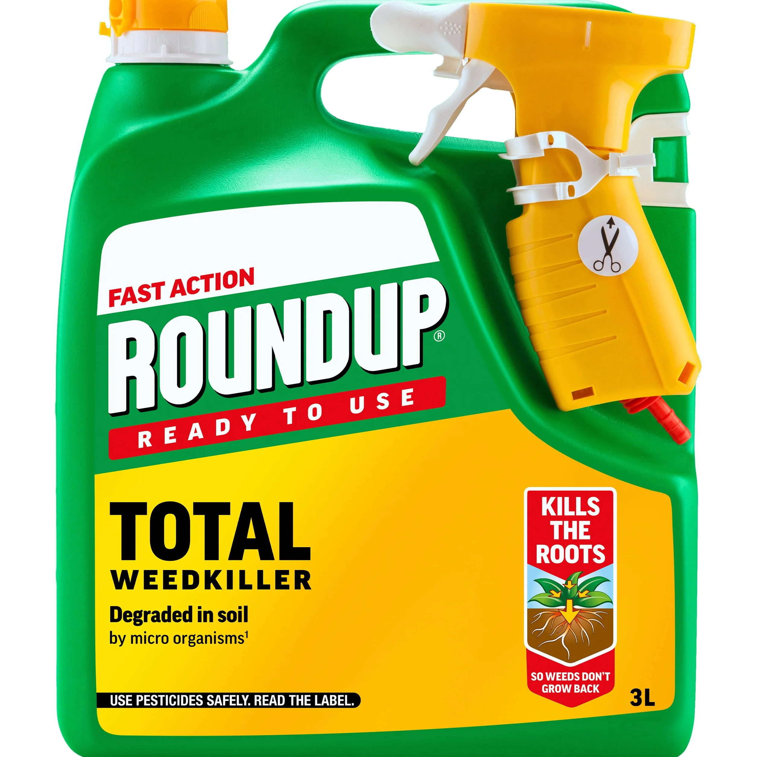 Roundup Fast Action środek do usuwania chwastów, gotowy do użycia, ręczny spray, 3 litry