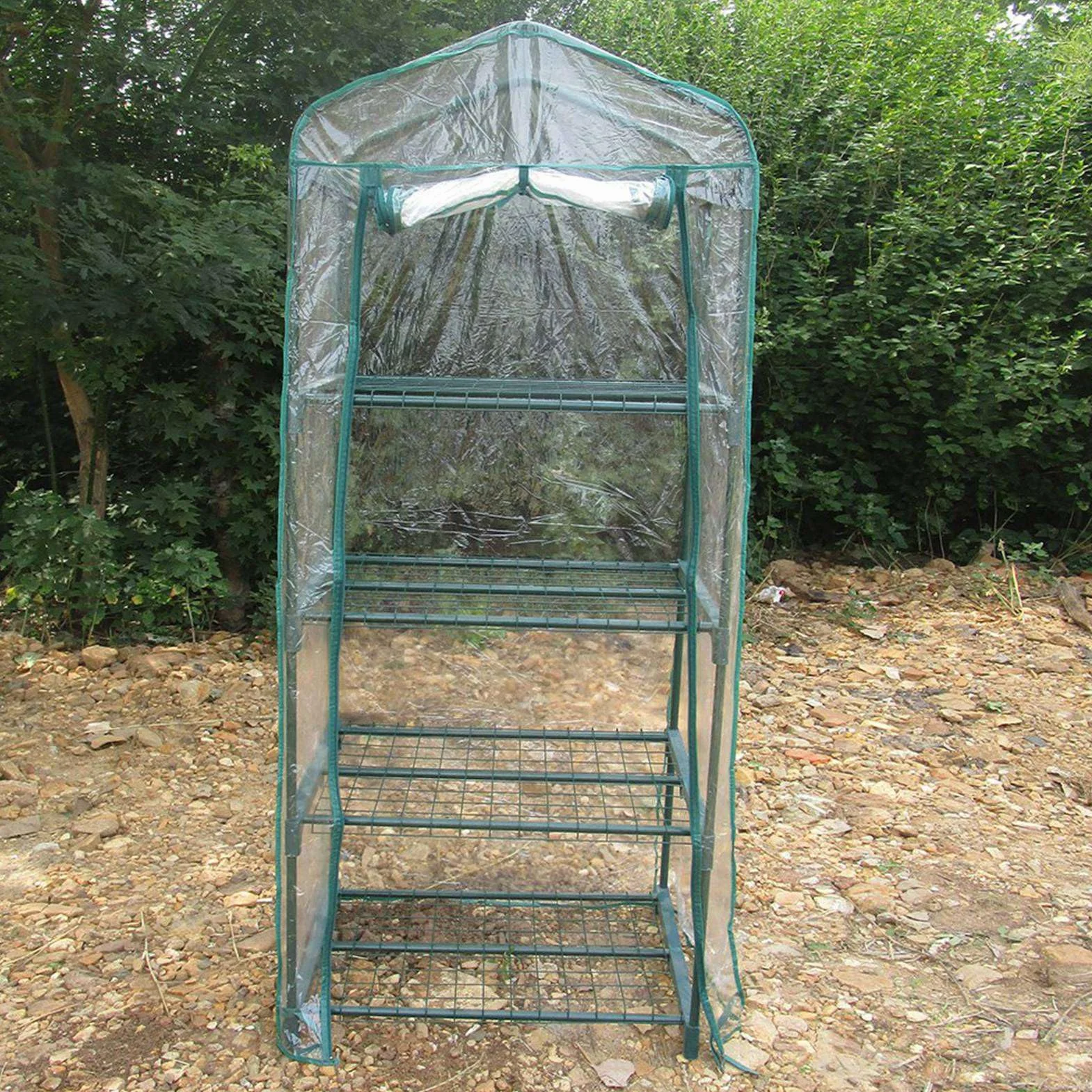 Mini Szklarnia Ogrodowa, materiał PVC, Wodoodporna i Odporna na Promieniowanie Osłona dla Roślin, 69x49x160cm Idealna do Ogrodnictwa Wewnątrz i na Zewnątrz