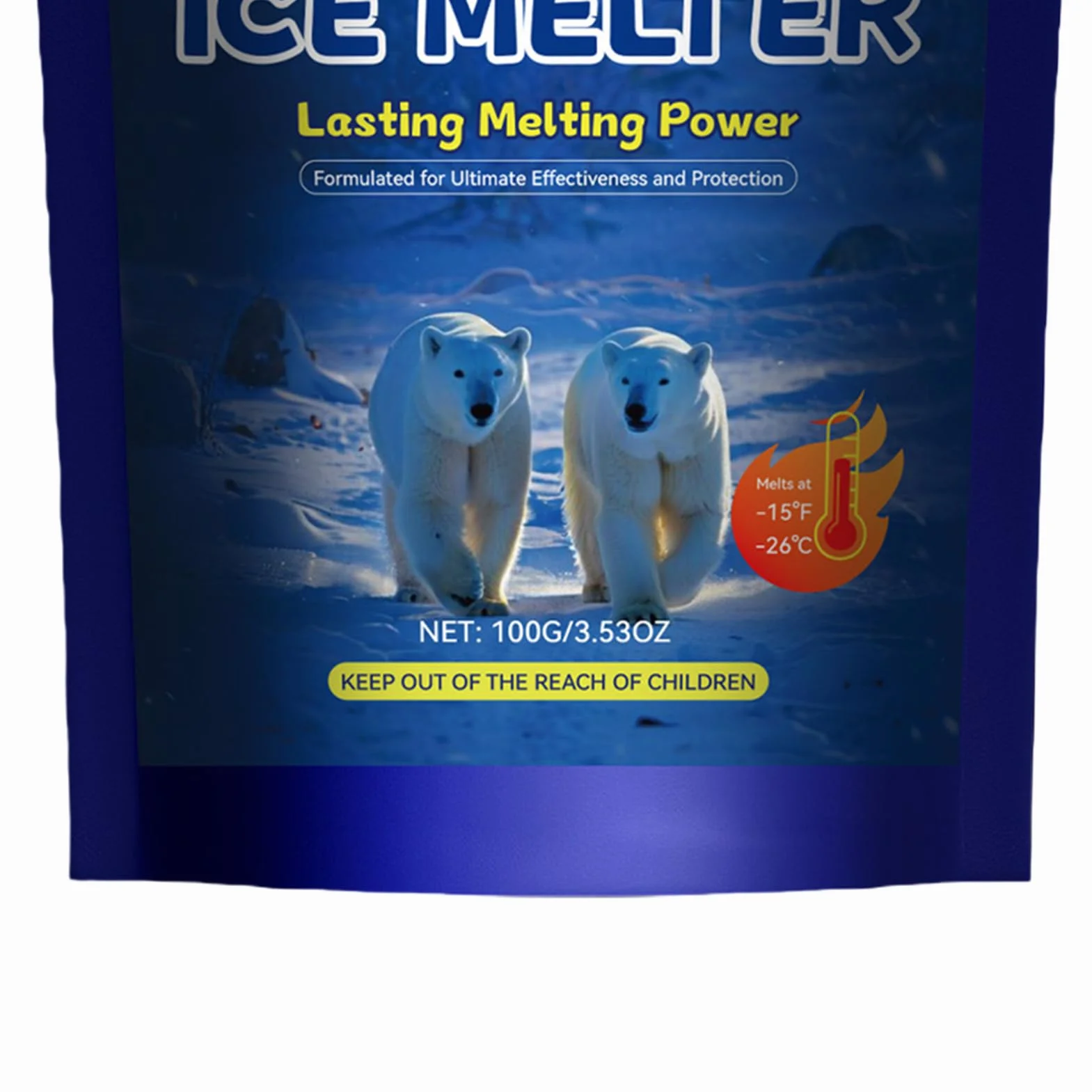 Roztopiacz lodu 100 g środek do usuwania śniegu deicer schodów podjazdu