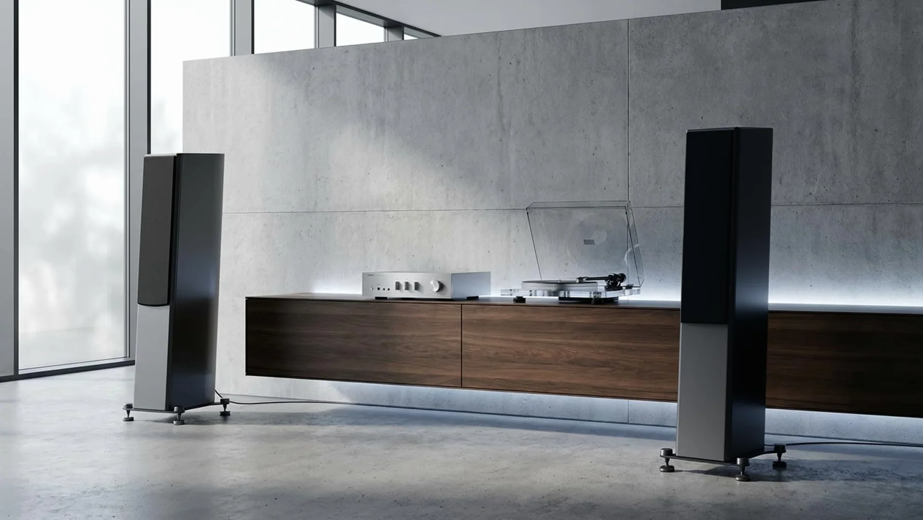 PrecisionGeek Kolce głośnikowe M8 z podkładkami izolacyjnymi 20 mm, zestaw 4 kolców + 4 podkładki, anodowane aluminium, szare, głośniki HiFi, stojaki AV, subwoofery i sprzęt audio, nóżki