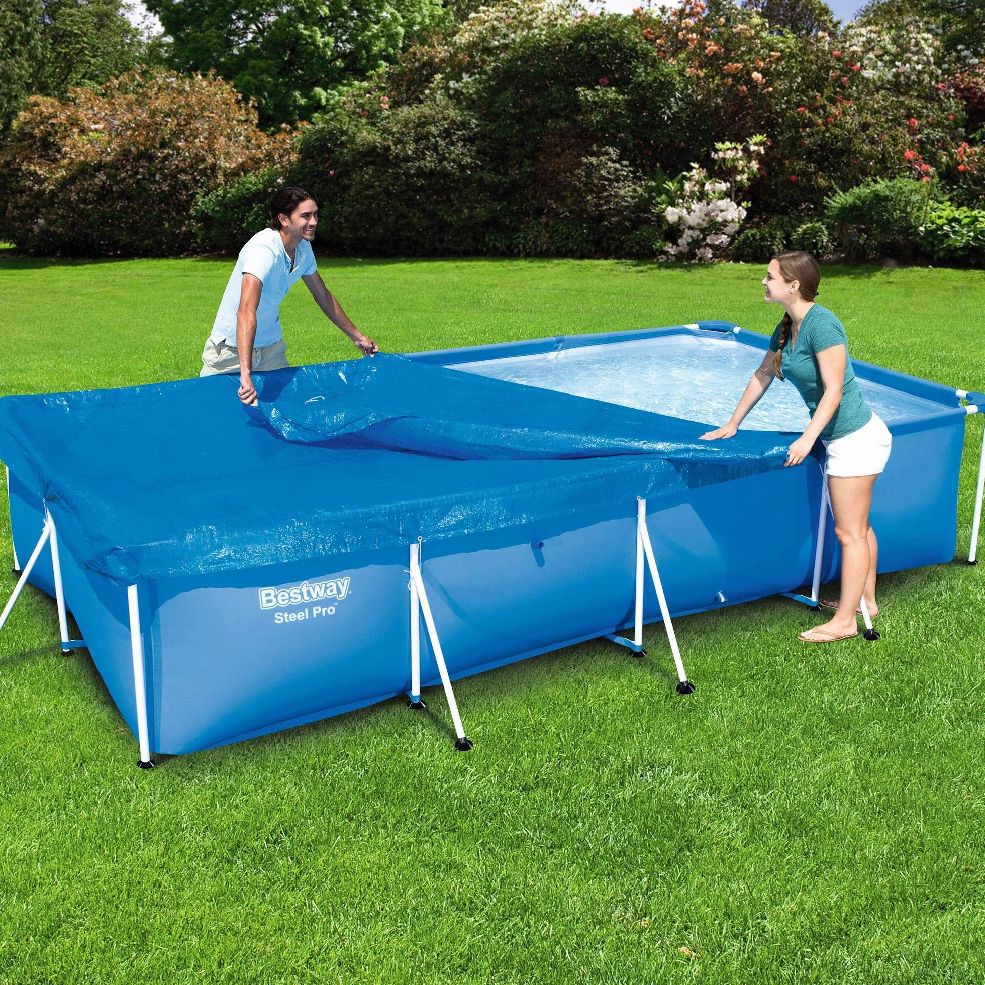 Bestway Flowclear 13'1" x 6'11" Pool Cover 4.00m x 2.11m