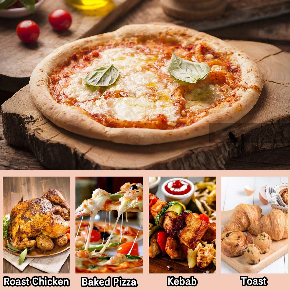 Onlyfire okrągły kamień do pizzy kordierytowy φ38 cm do grilla gazowego węglowego kamado Weber Gourmet