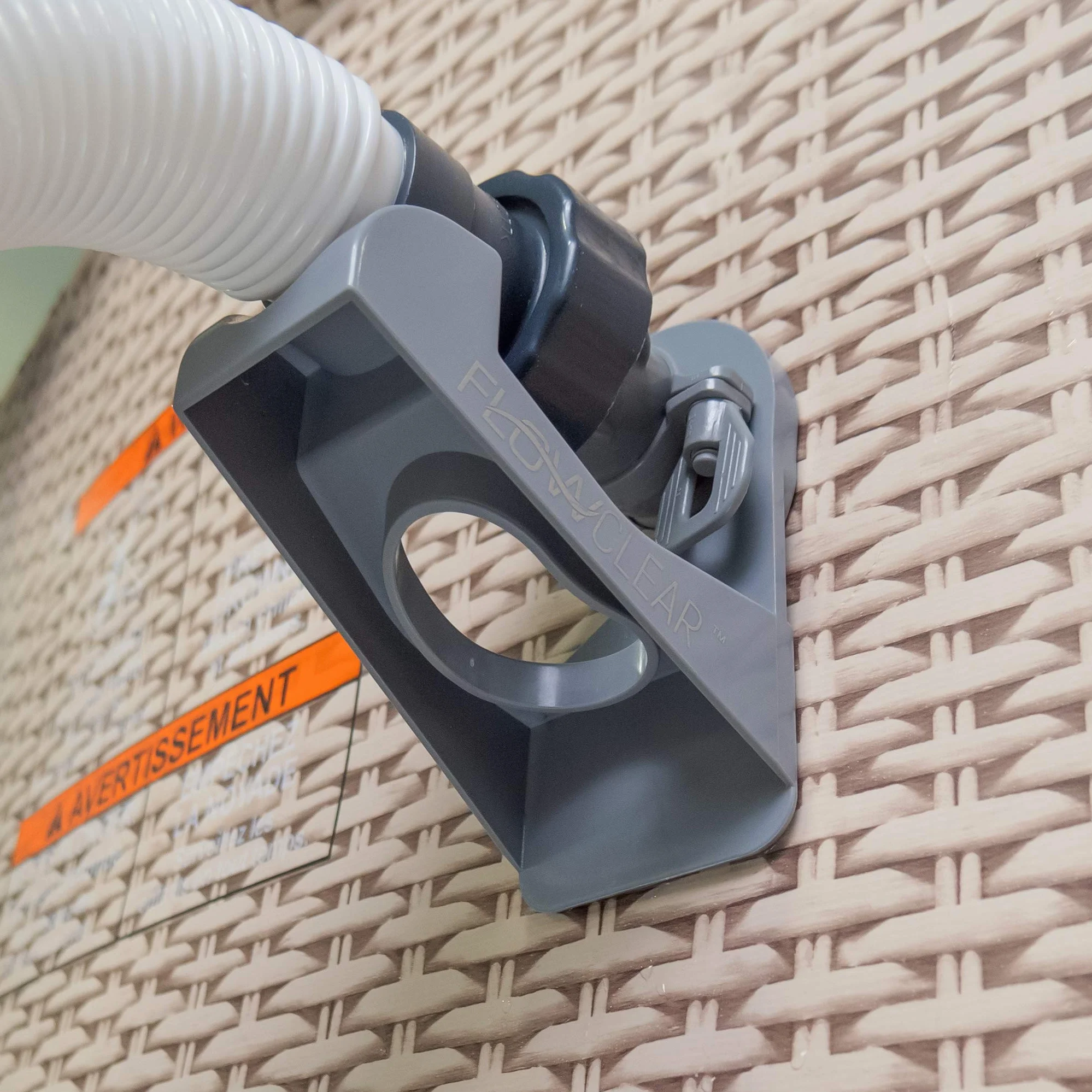 Bestway Flowclear, kopolimer akrylonitrylo-butadienowo-styrenowy (ABS) 2 sztuki wsporników węża do basenów z przyłączami 32 mm