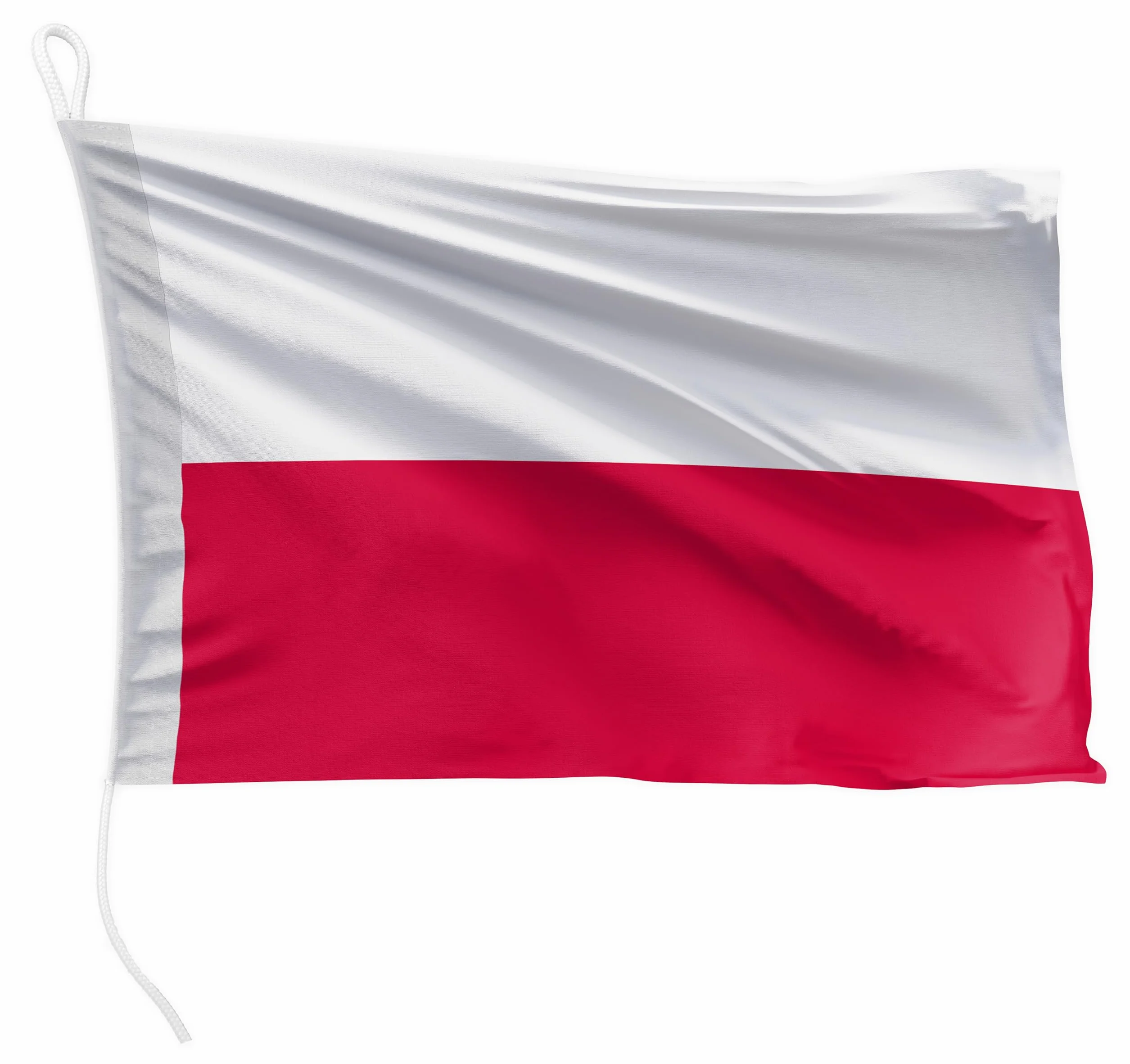 Flaga łodzi FLAGLY Polska 30 x 20 cm pozioma 115 g/m² drukowana z linką i pętelką