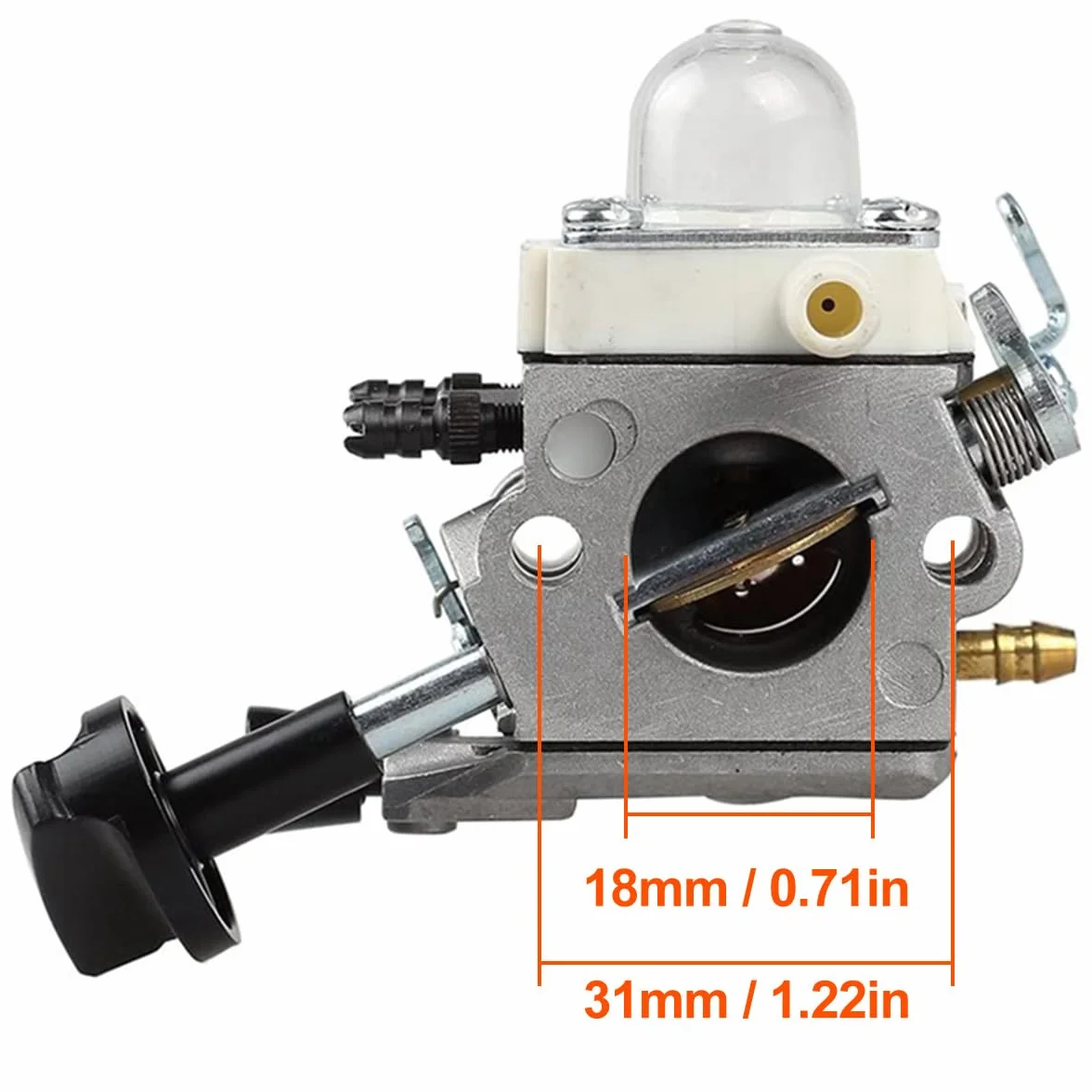 ZAMDOE Gaźnik BG86 do dmuchawy liściowej Stihl BG86C, silnik dmuchawy liści, 4241 120 0623, 4241 120 0616, z filtrem powietrza HD2 + świeca zapłonowa + przewód paliwa + filtr paliwa