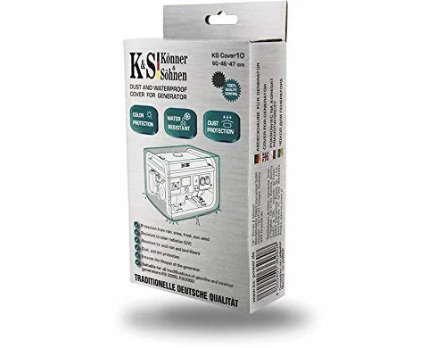 Könner & Sons KS Cover 10 - Wodoodporna, pyłoszczelna i wytrzymała ochronna poliestrowa osłona chroniąca generator