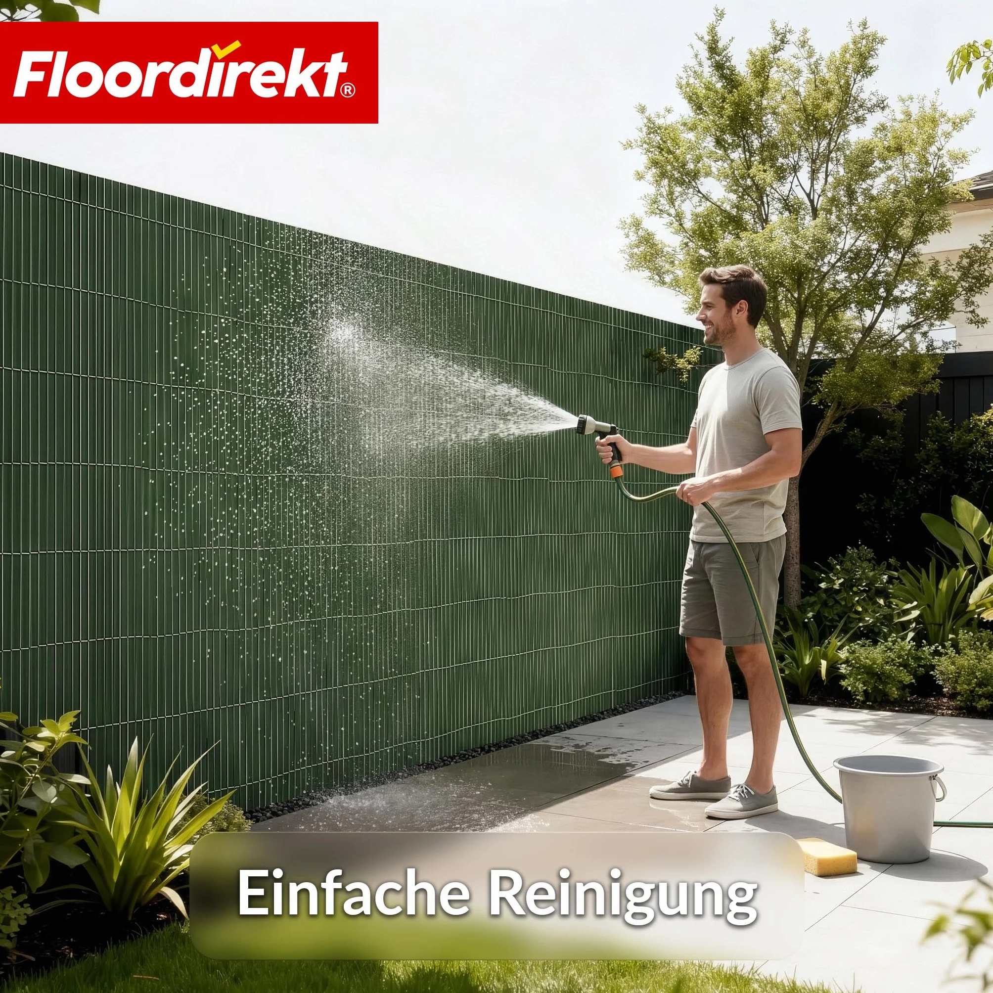 Osłona przeciwsłoneczna z PCW 150 x, parawan ogrodowy, odporna na UV, wiatroszczelna